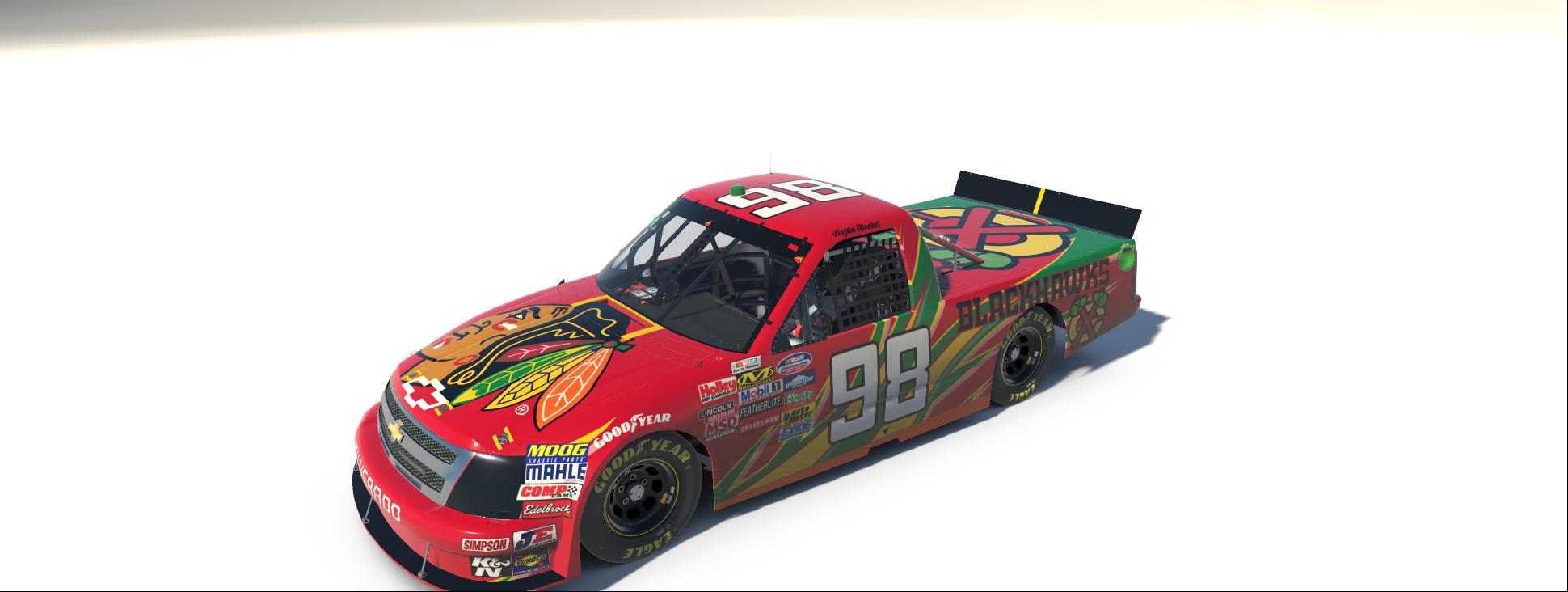 Preview of Chicago Blackhawks Retro Chevy Silverado by Bryan Meeker