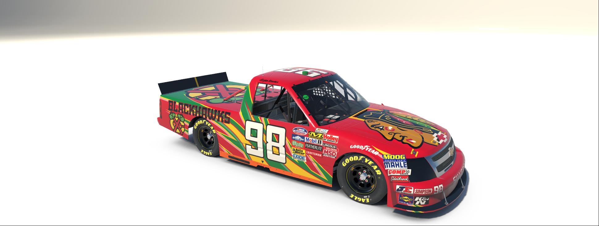 Preview of Chicago Blackhawks Retro Chevy Silverado by Bryan Meeker