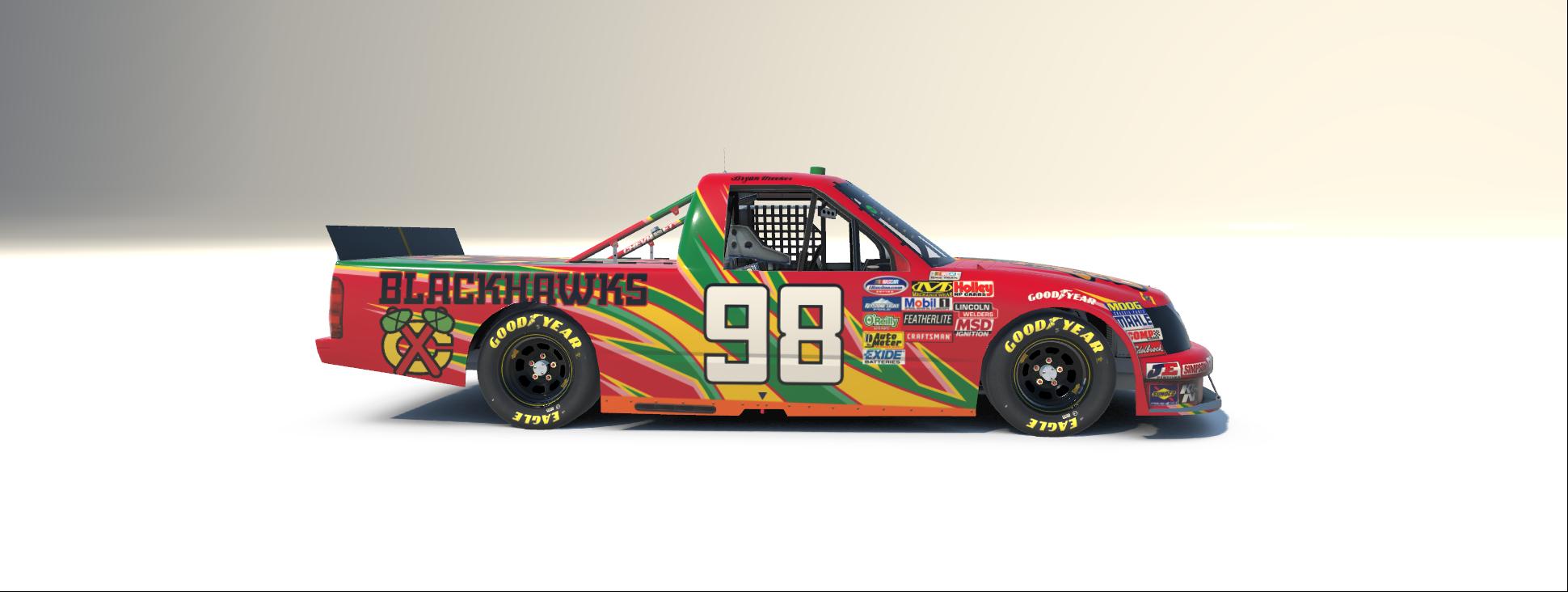 Preview of Chicago Blackhawks Retro Chevy Silverado by Bryan Meeker