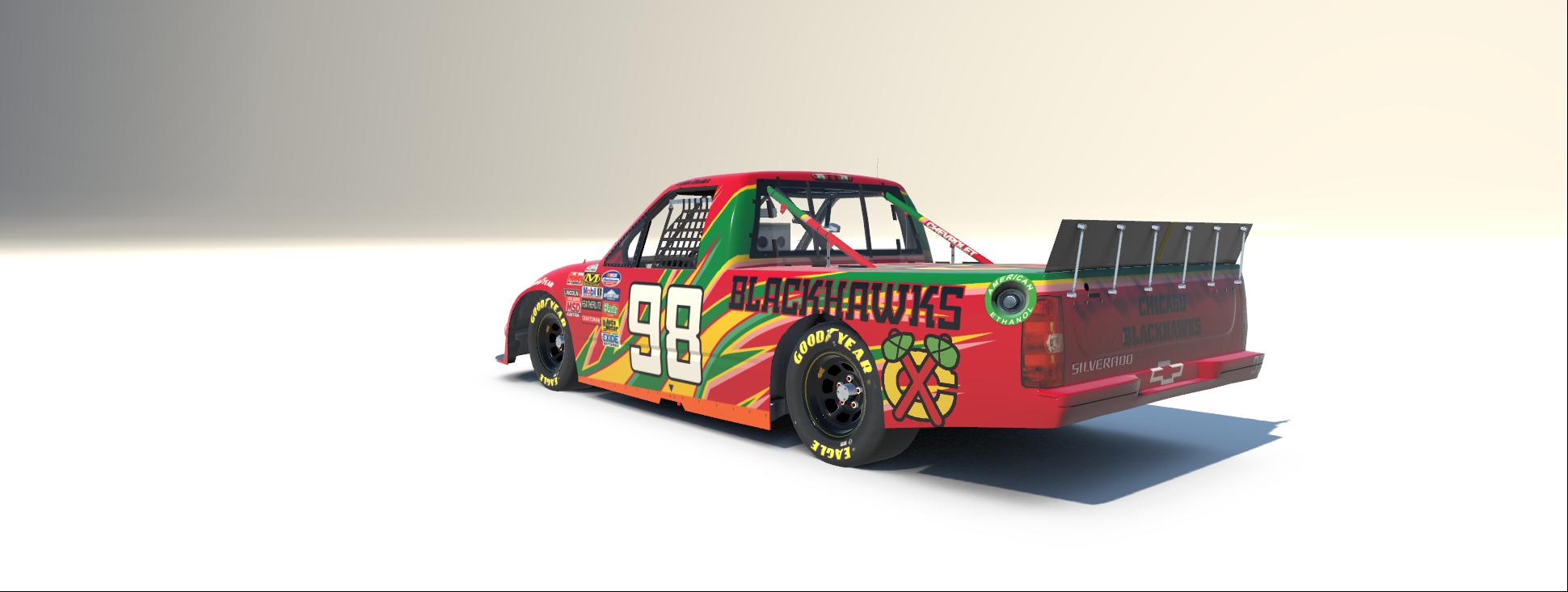 Preview of Chicago Blackhawks Retro Chevy Silverado by Bryan Meeker