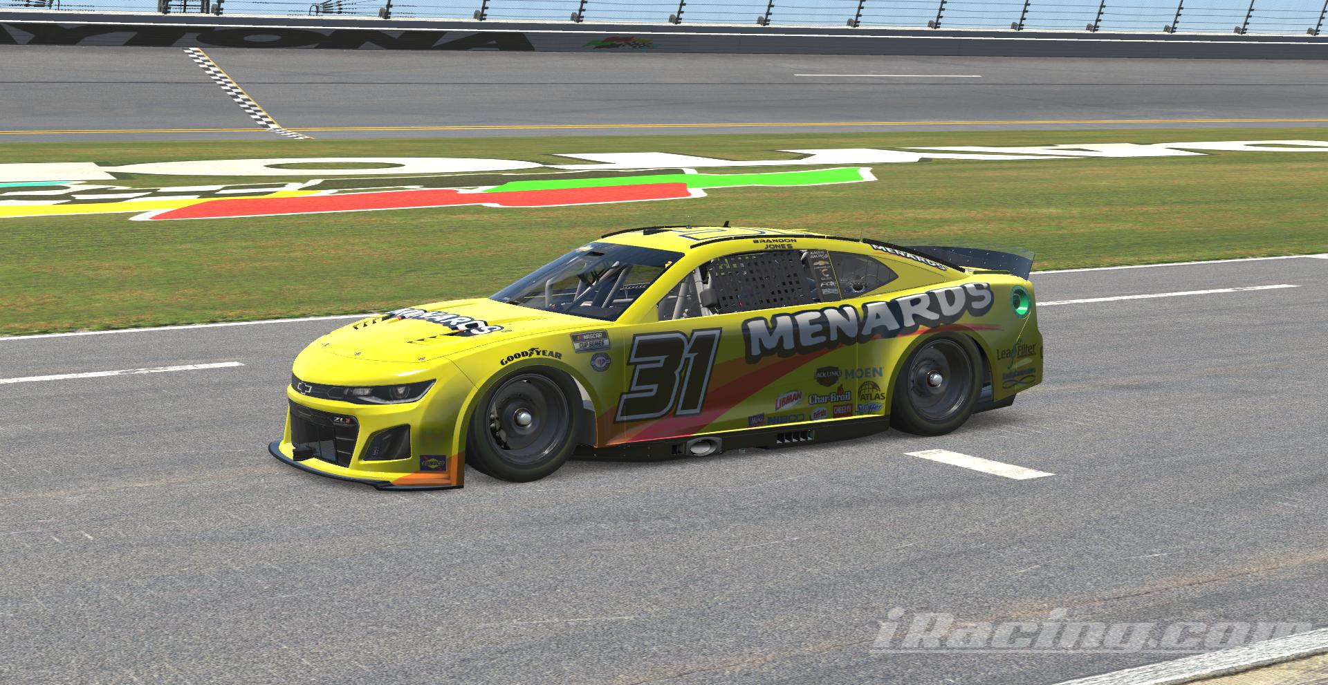 Preview of #31 Brandon Jones 2024 Menards Kaulig Concept by Martin Roberg