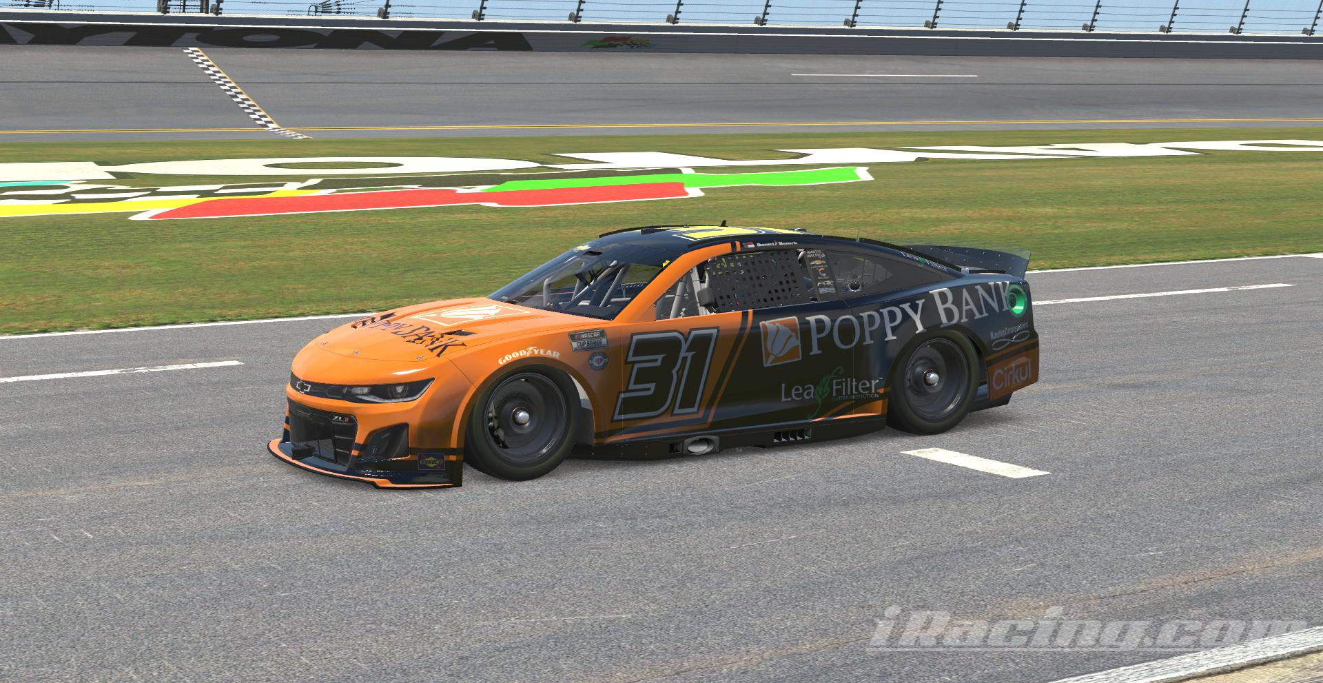 Daniel Hemric 2024 Poppy Bank No Number by Martin Roberg - Trading Paints
