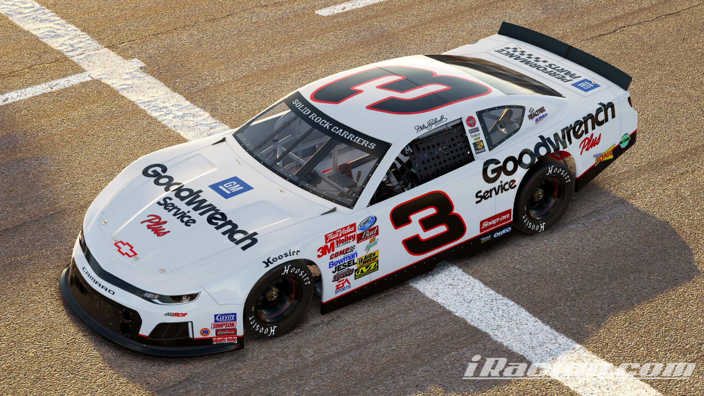 dale Dale Earnhardts 2001 White Goodwrench Chevy - Sim-stamped by