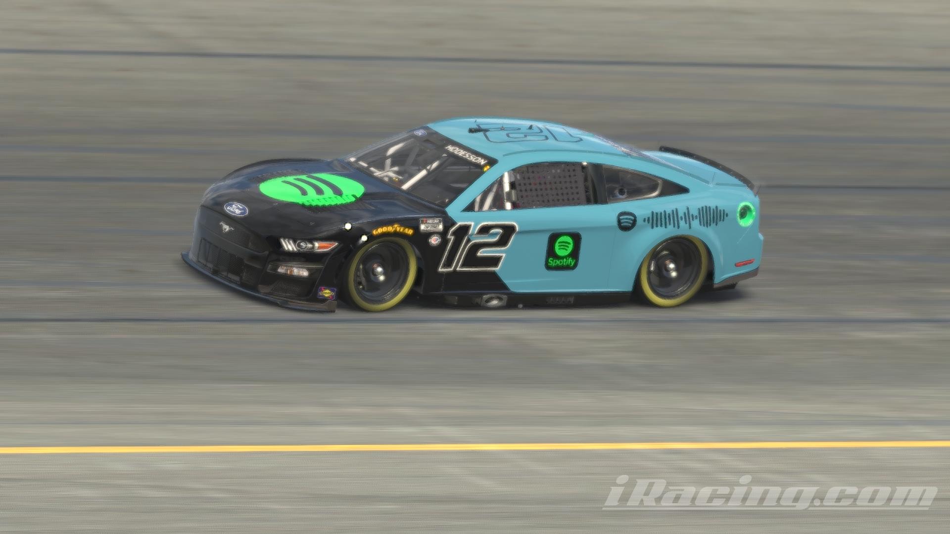 Preview of Ryan Blaney #12 Spotify concept with custom number by Tayne Hodesson