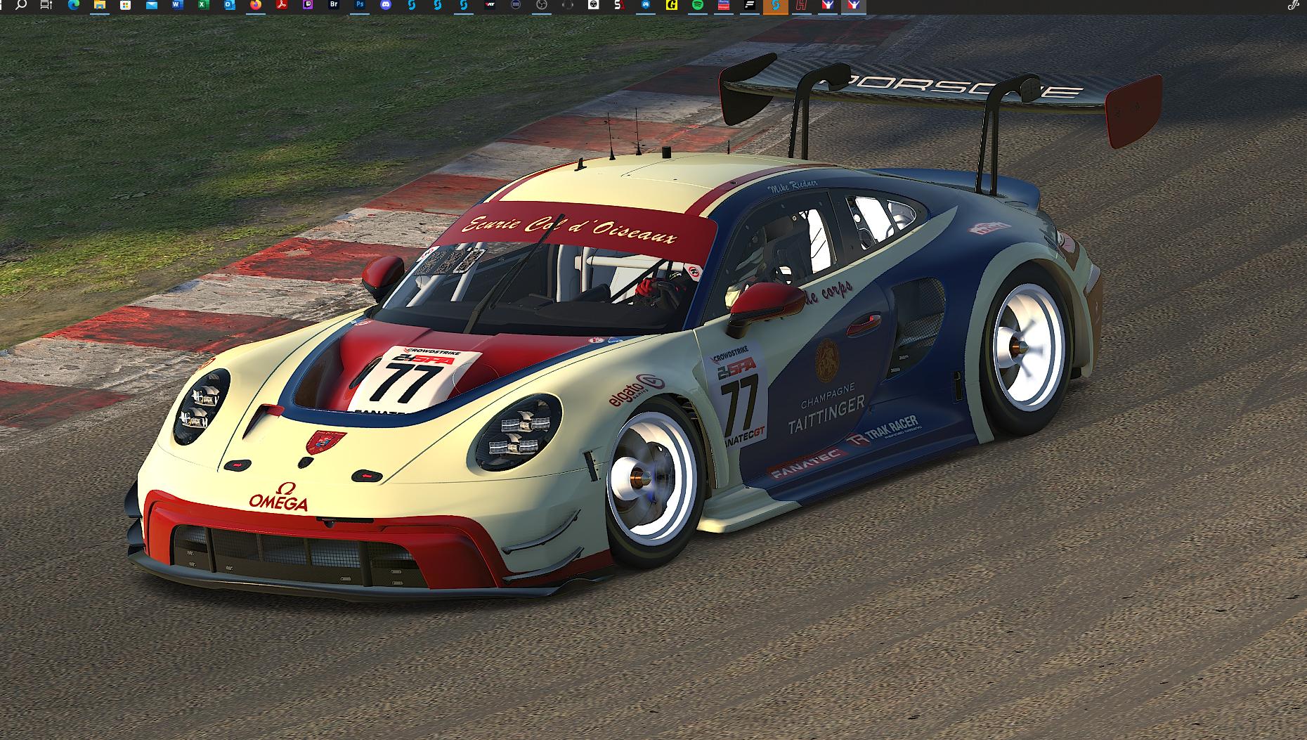 Preview of Ecurie Porsche 992r GT3 with 24h Spa number plates by Mike LW Riedner