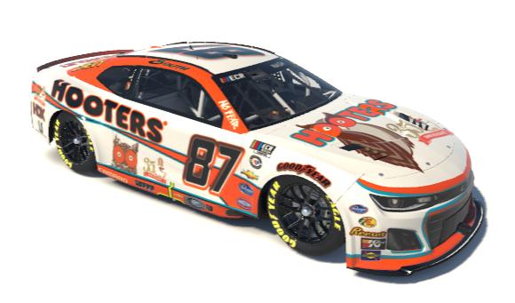 Preview of Hooters white Chevy Next Gen Template by Gary Nash3