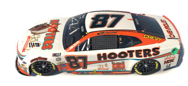 Preview of Hooters white Chevy Next Gen Template by Gary Nash3