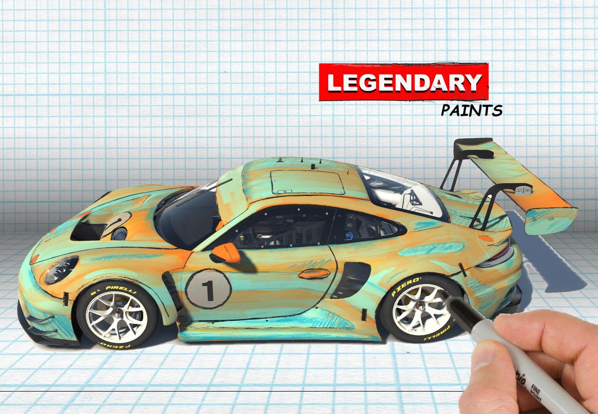 Preview of Pen Sketch with Sunset Marker and Pencil Porsche GT3 - Cartoon - Comic - Anime by Adam Schnapper