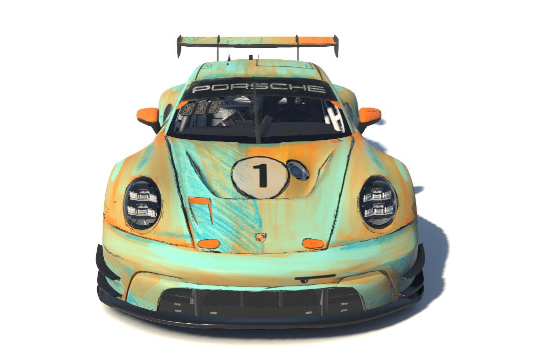 Preview of Pen Sketch with Sunset Marker and Pencil Porsche GT3 - Cartoon - Comic - Anime by Adam Schnapper