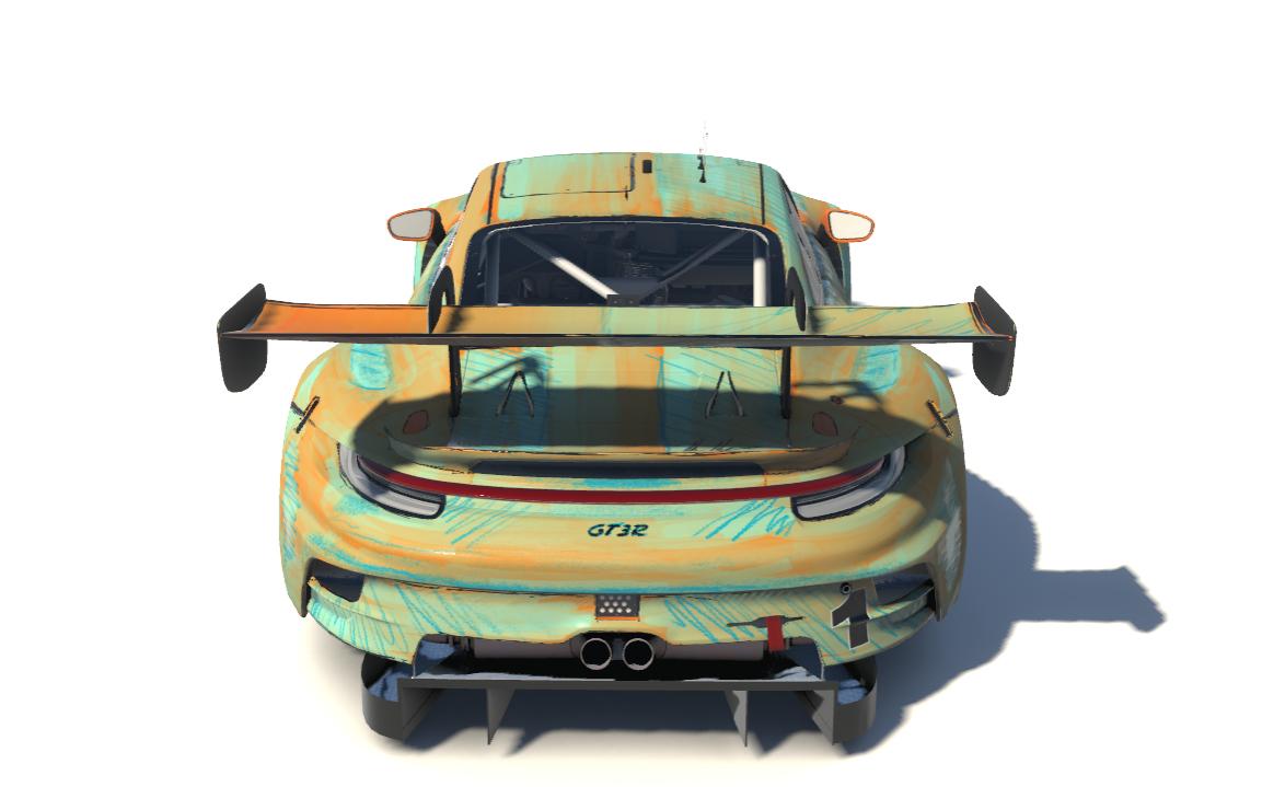 Preview of Pen Sketch with Sunset Marker and Pencil Porsche GT3 - Cartoon - Comic - Anime by Adam Schnapper