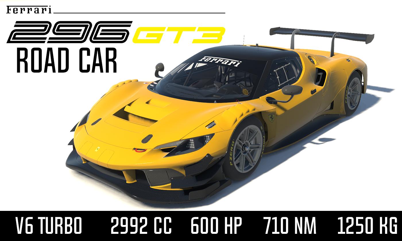 Preview of Ferrari 296 GT3 Road Car - Bold Yellow by Christian Cuman