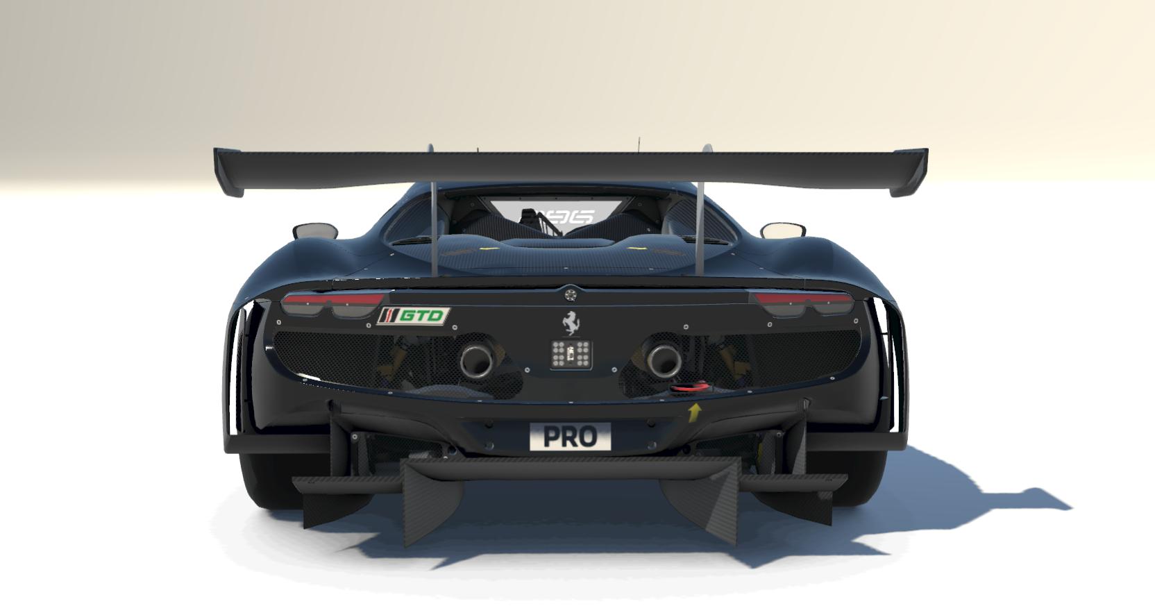 Preview of The Mischievous Marvel: The Black and Yellow Ferrari 296 GT3 by Russell McGuire