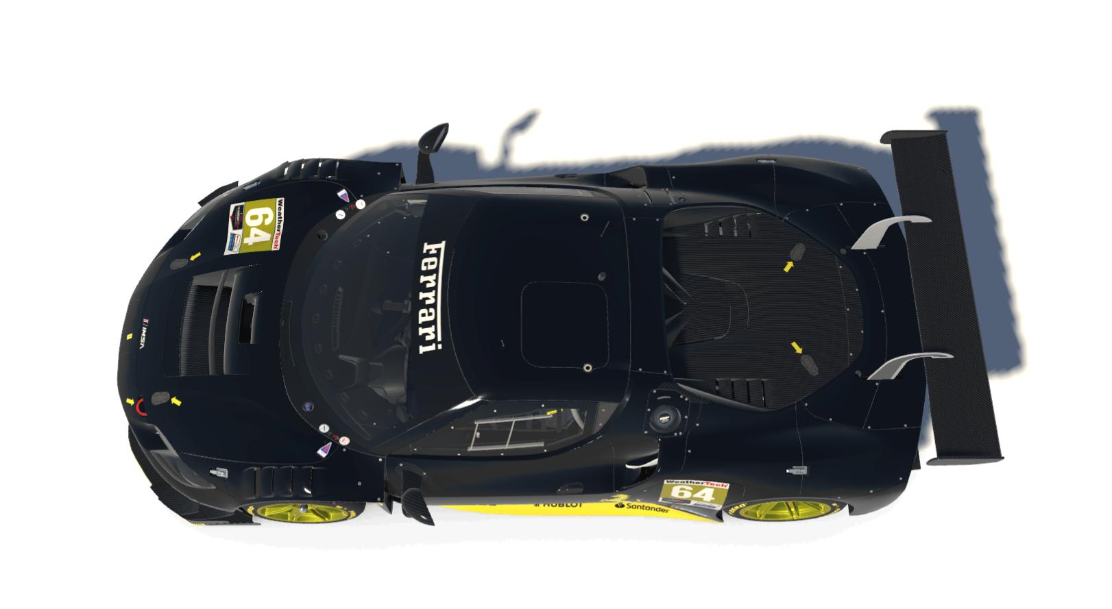 Preview of The Mischievous Marvel: The Black and Yellow Ferrari 296 GT3 by Russell McGuire