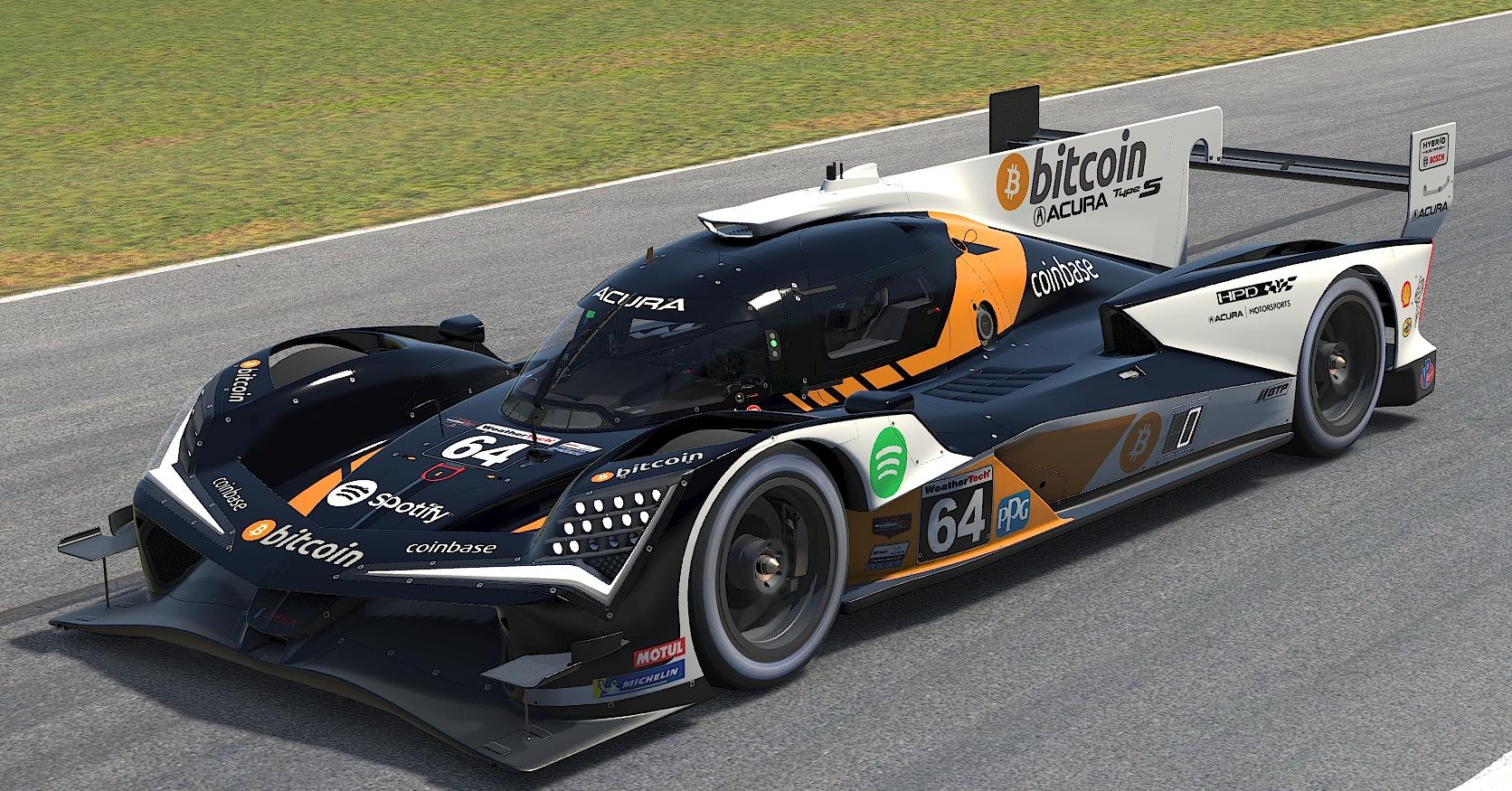 Acura ARX-06 GTP Bitcoin Bitcar by Chance Campbell - Trading Paints