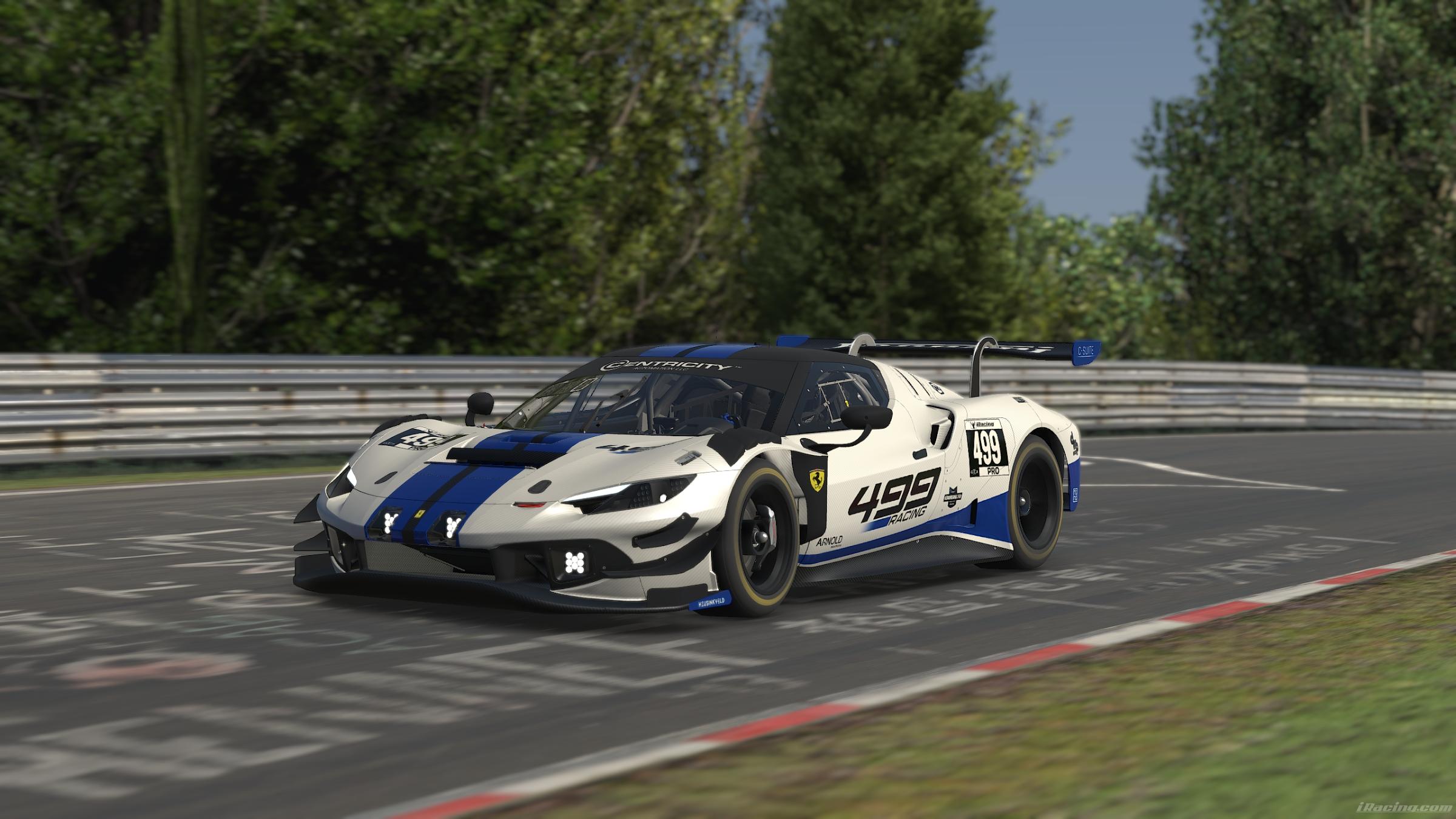 Preview of 499RACING - Ferrari 296 GT3 (White/Blue) by Nick Eby