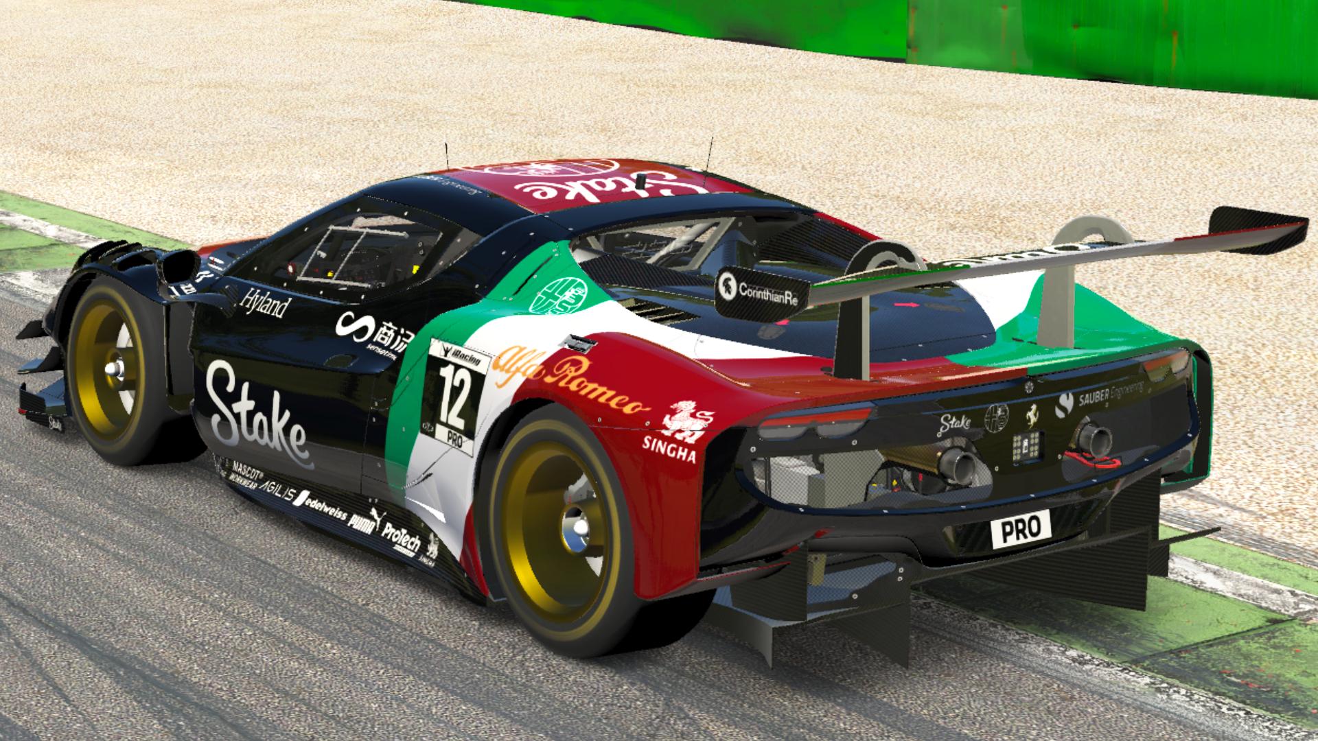 Preview of Ferrari 296 GT3 Alfa Romeo Monza Edition by Anton Kelo