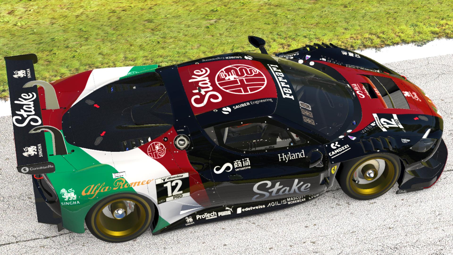 Preview of Ferrari 296 GT3 Alfa Romeo Monza Edition by Anton Kelo