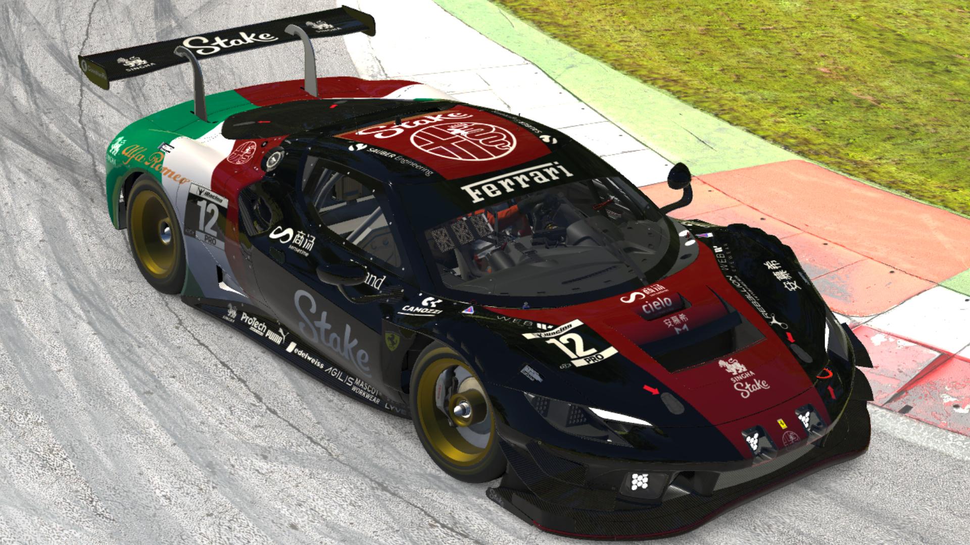 Preview of Ferrari 296 GT3 Alfa Romeo Monza Edition by Anton Kelo