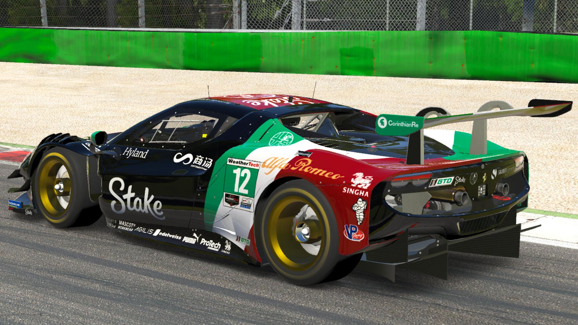 Preview of Ferrari 296 IMSA Alfa Romeo Monza Edition by Anton Kelo