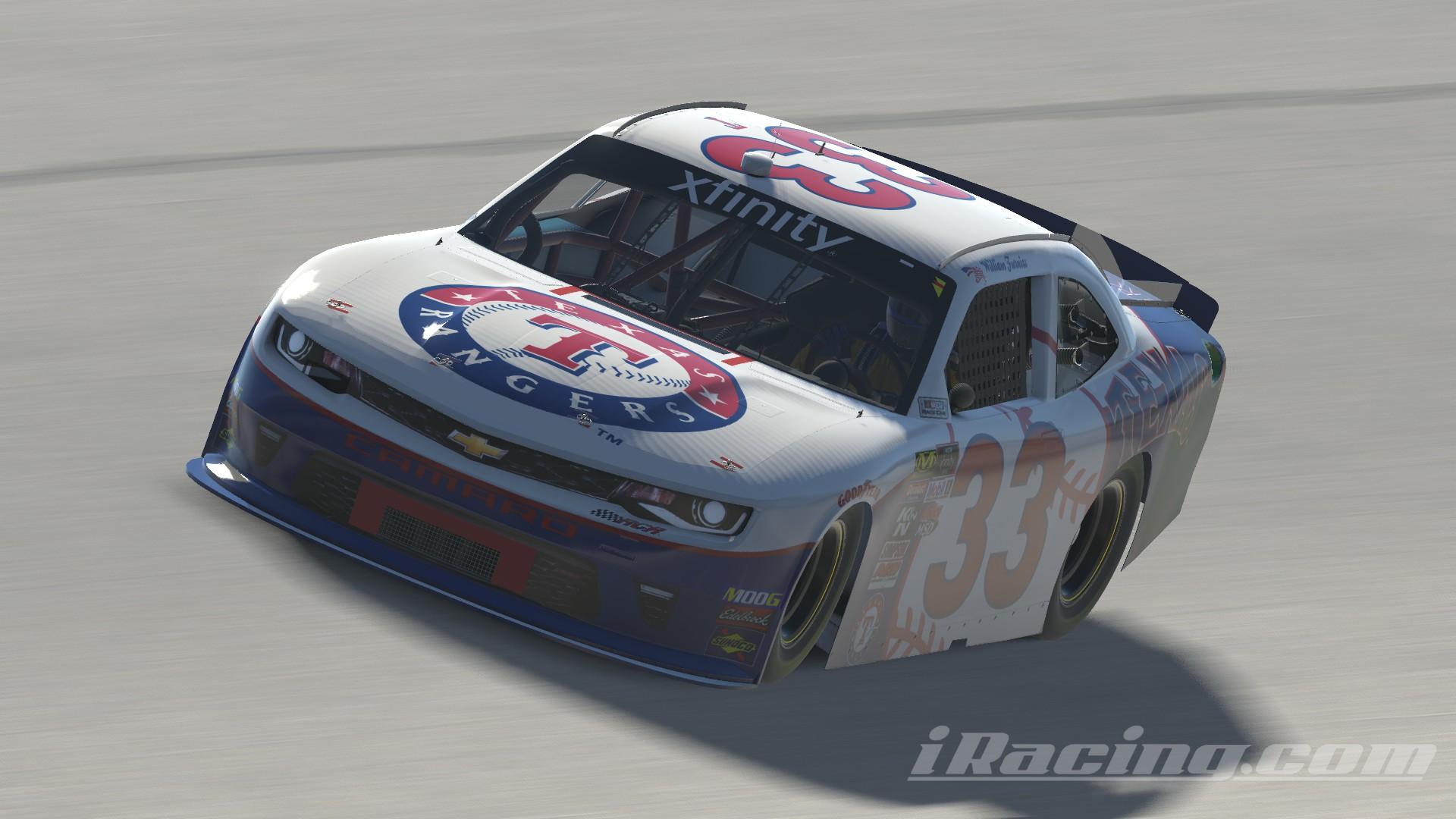 Preview of Texas Rangers 2009 Xfinity Chevy by Laycen Furniss