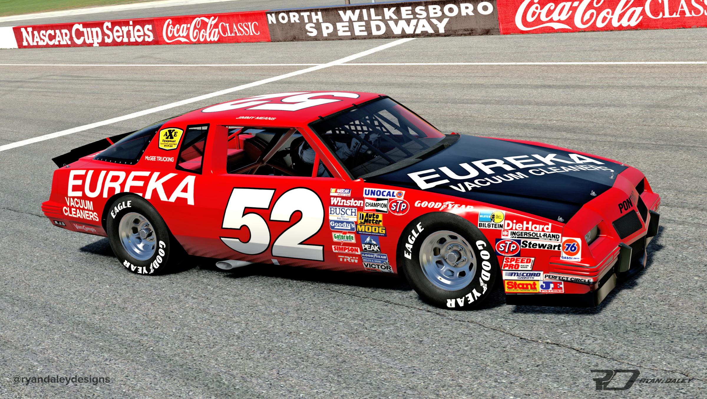 Preview of 1987 #52 Jimmy Means Eureka Vacuums Pontiac - Late Season With Numbers by Ryan Daley