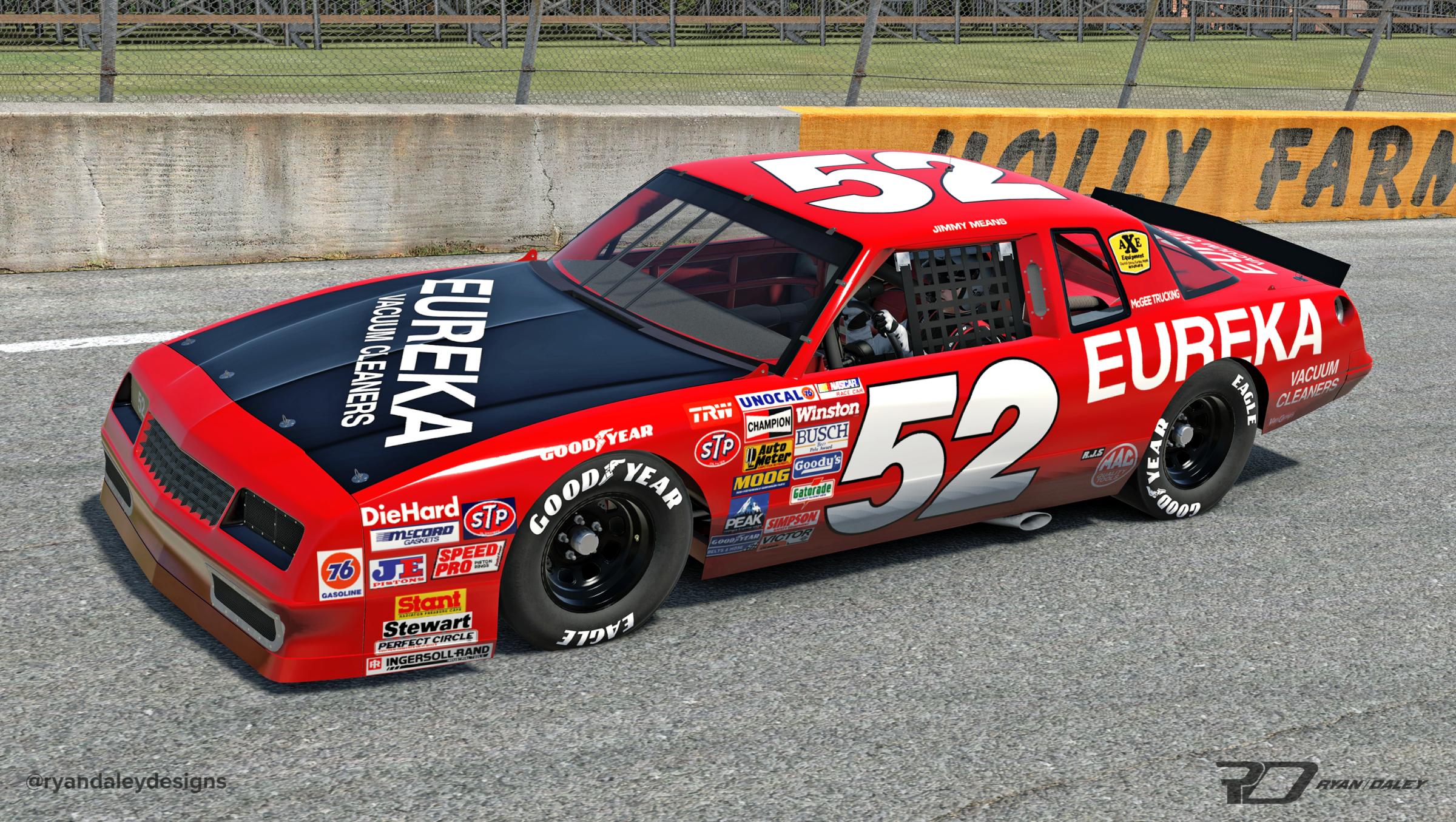 Preview of 1987 #52 Jimmy Means Eureka Vacuums Chevy - Late Season No Numbers by Ryan Daley