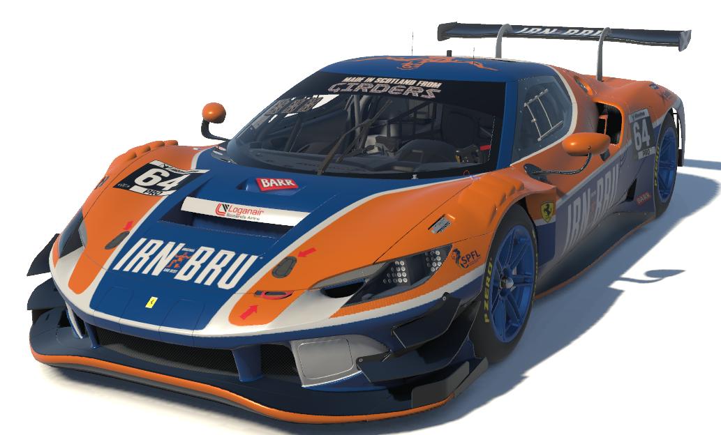 Preview of Ferrari 296 Irn Bru GT3 Series by Daniel R Dinsdale