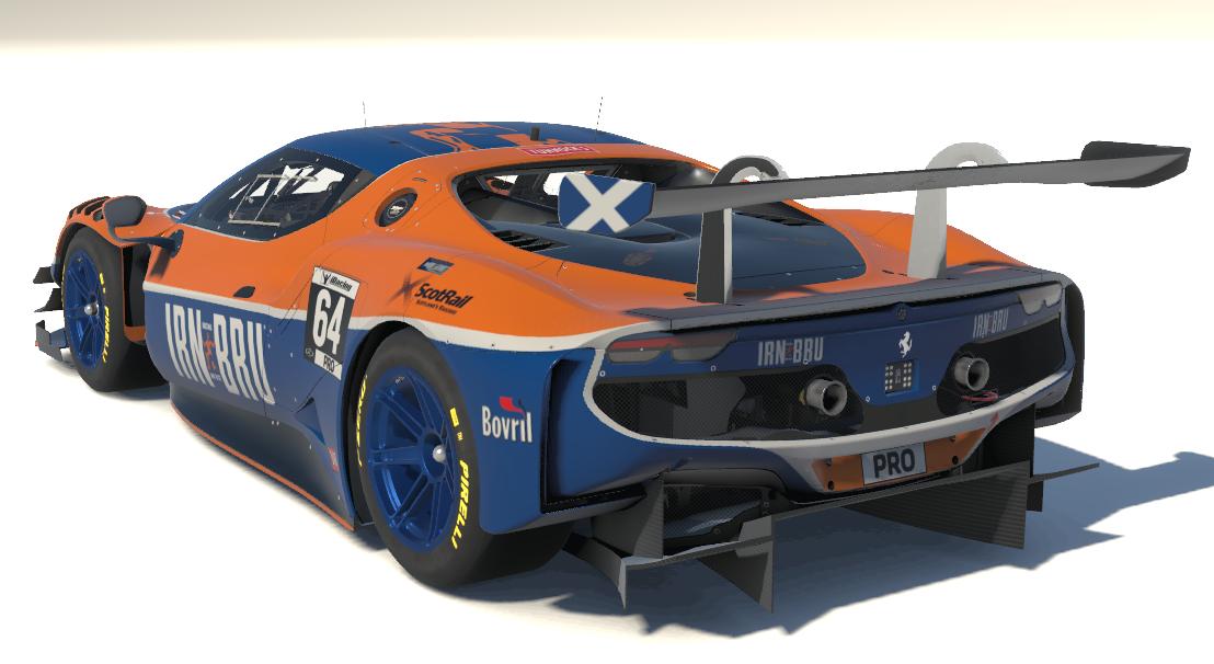 Preview of Ferrari 296 Irn Bru GT3 Series by Daniel R Dinsdale