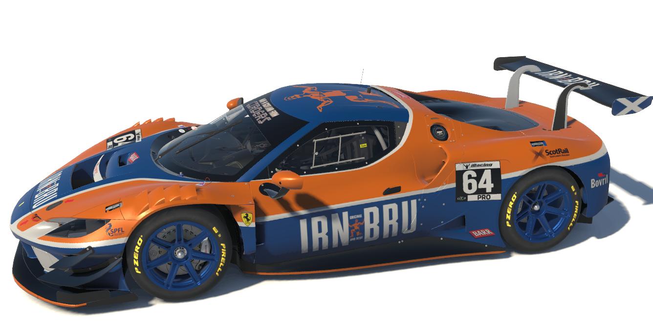 Preview of Ferrari 296 Irn Bru GT3 Series by Daniel R Dinsdale