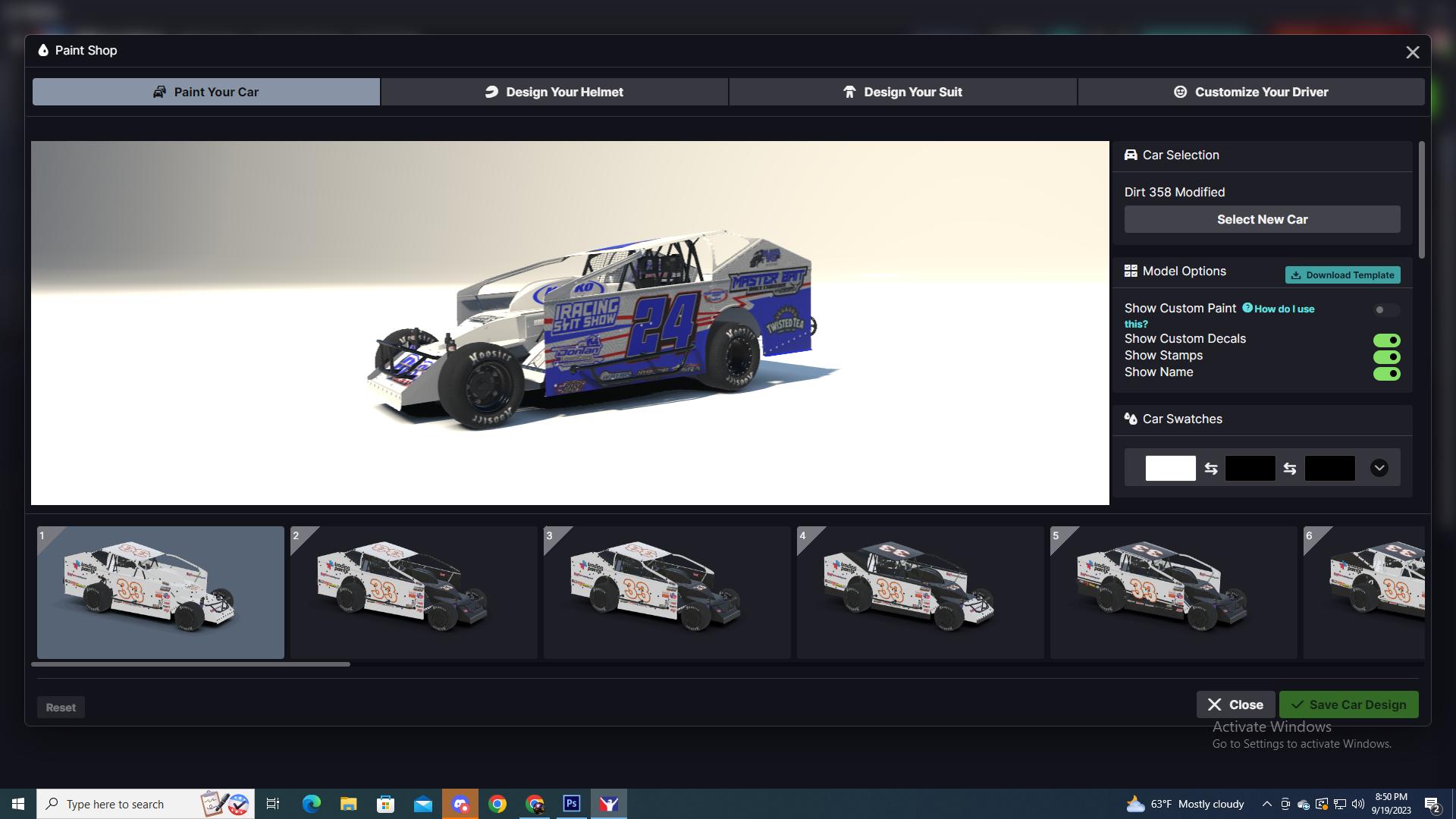 Easton Gossman 358 Wrap by Taylor Donlan - Trading Paints