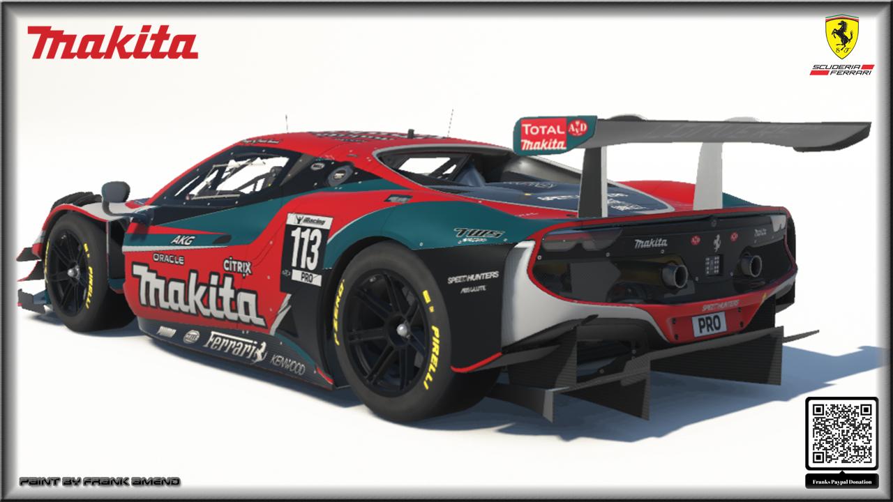Preview of Makita Ferrari 296 GT3 by Frank Amend