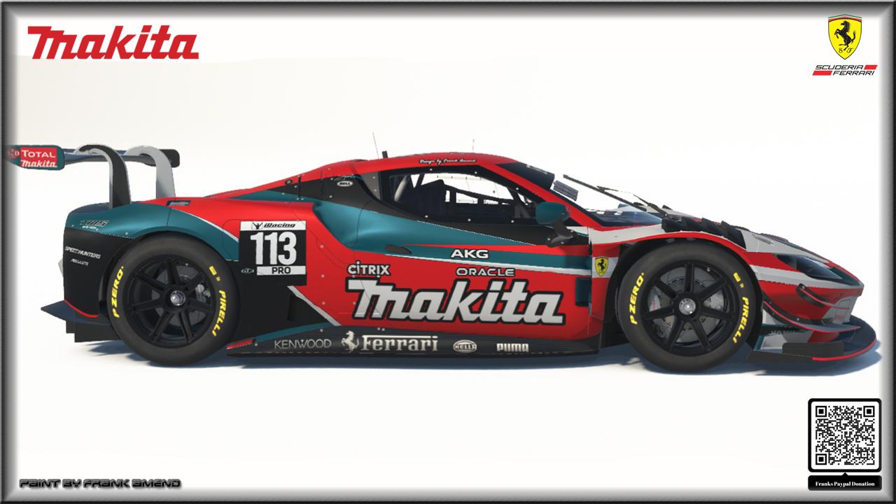 Preview of Makita Ferrari 296 GT3 by Frank Amend