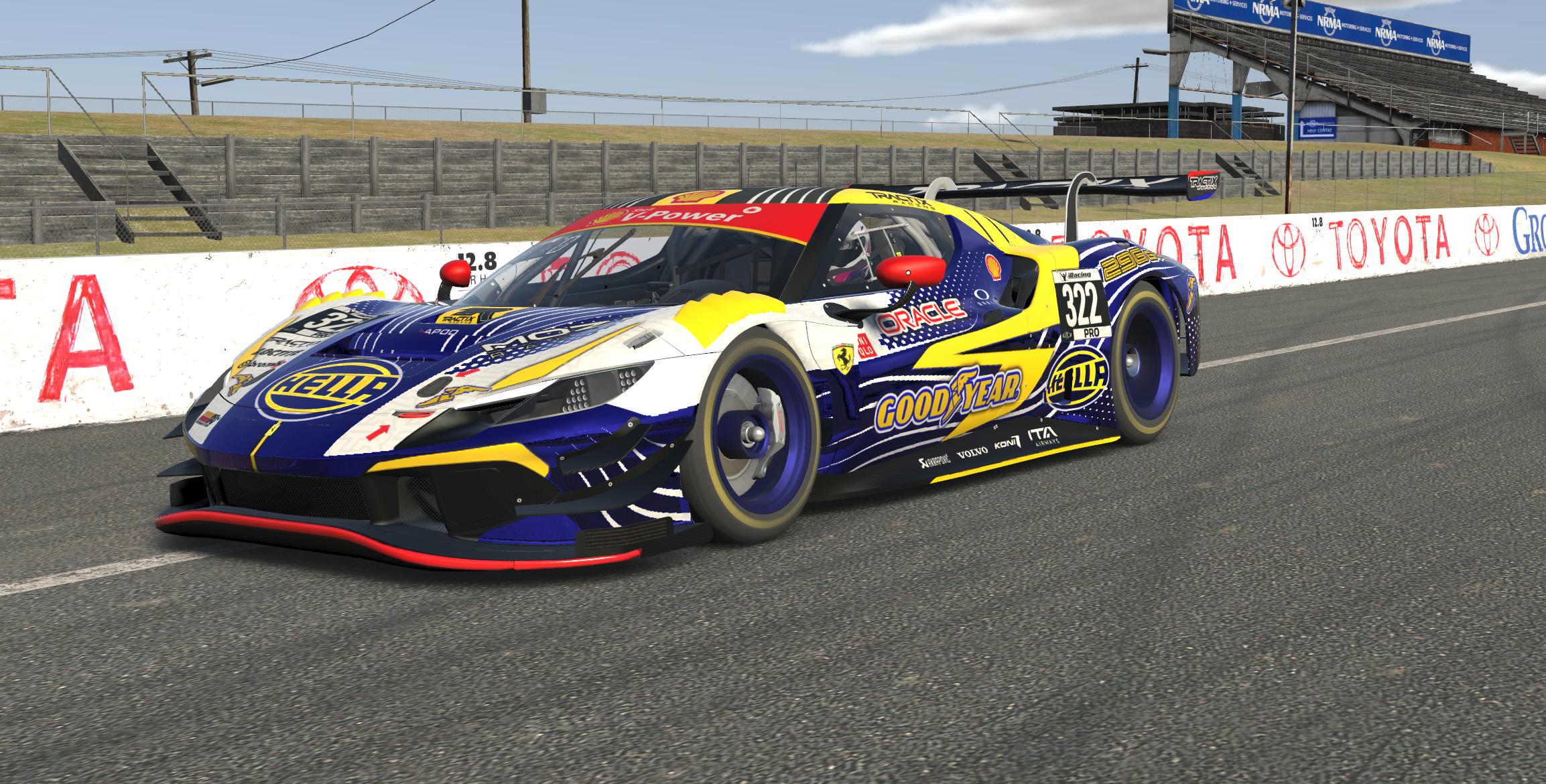 Hella Goodyear Tractix Racing Ferrari 296 GT3 V1.1 by Adam Burhop ...