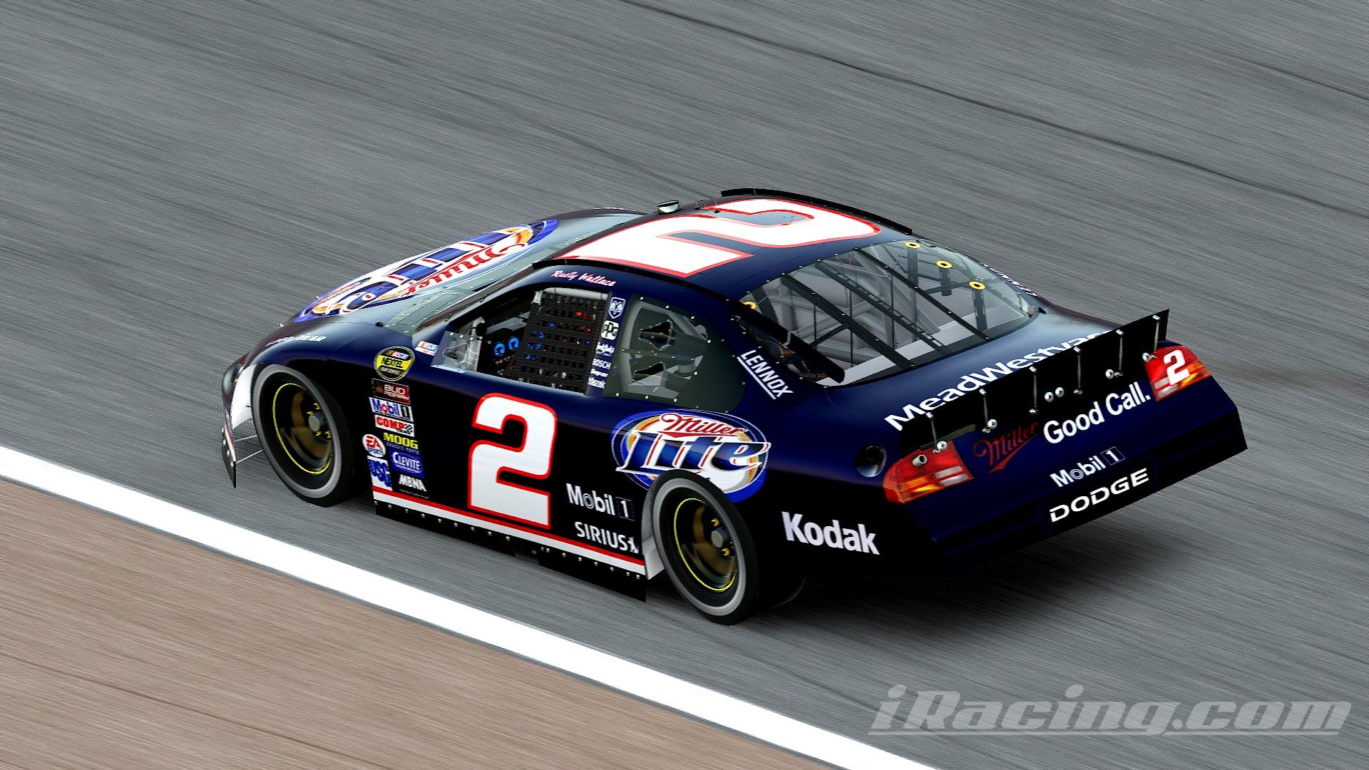 Preview of #2 Rusty Wallace 2004 Miller Lite Dodge Sim Stamped Number by Christian Budd