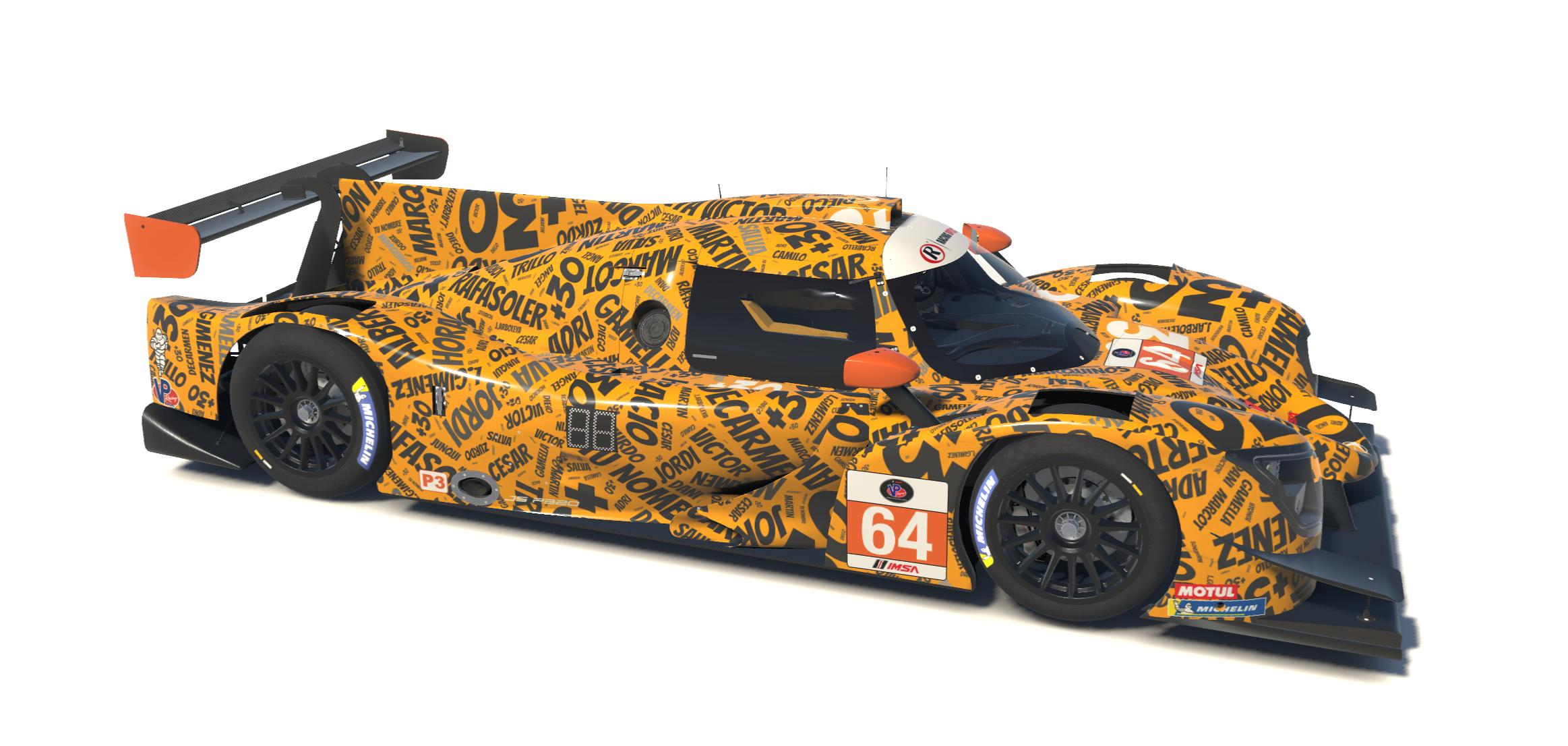 Preview of Ligier JS P320 md30 nube nombres naranja by Jesús Arboleya