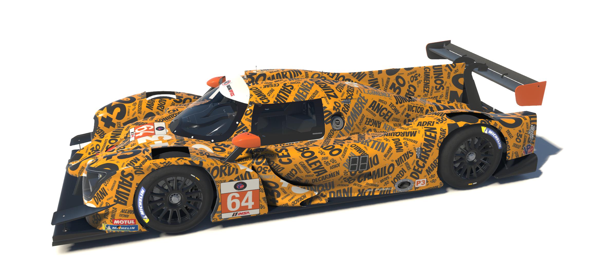 Preview of Ligier JS P320 md30 nube nombres naranja by Jesús Arboleya