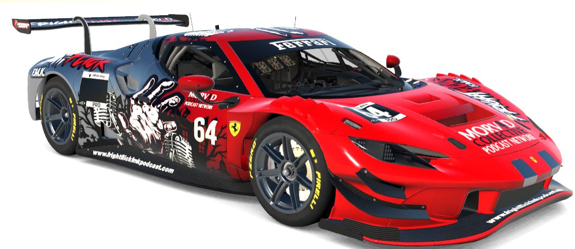 C.J. Rollings - Ferrari 296 GT3 - Fright Flick F.M.K. / MORVID