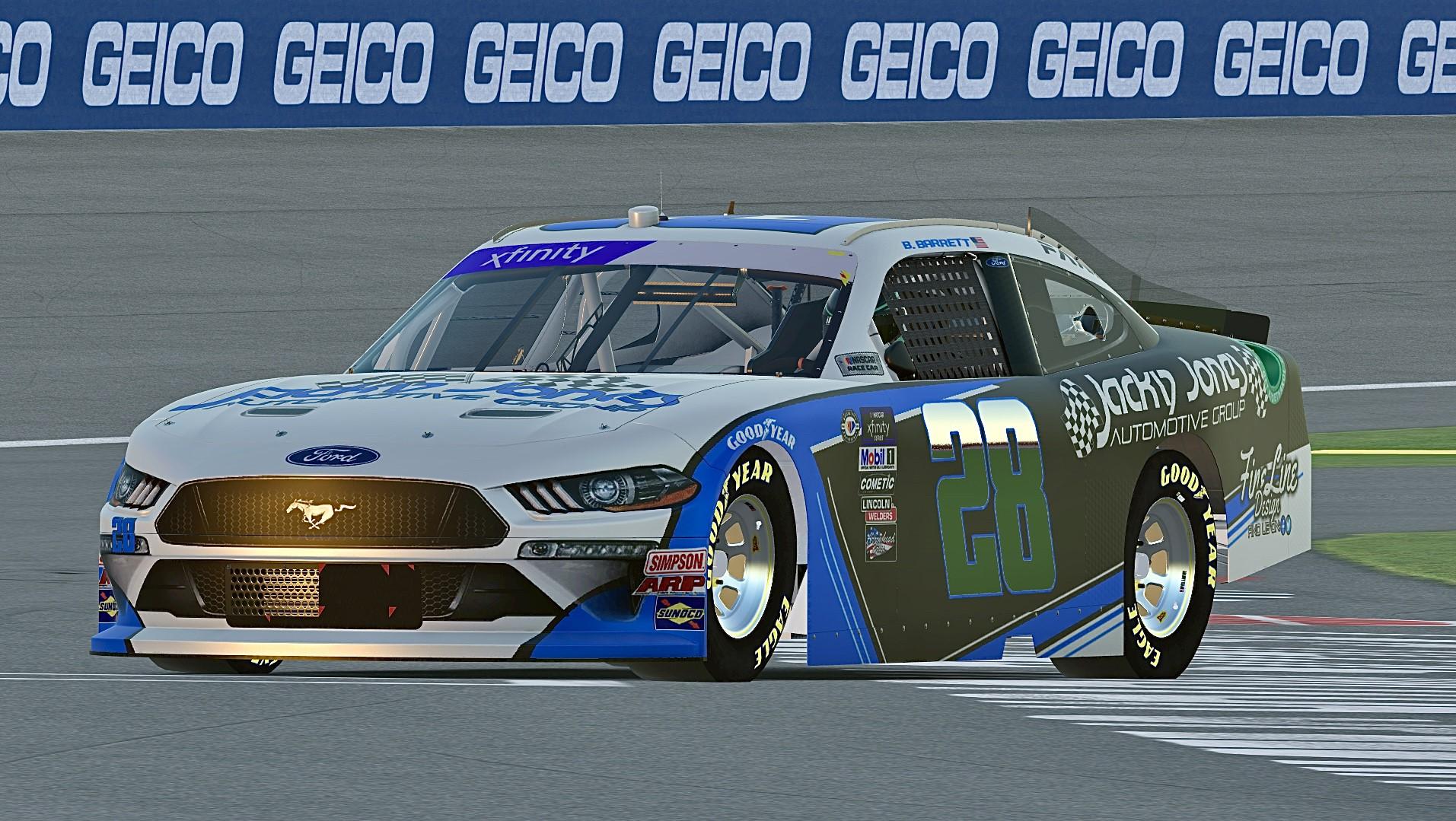 Preview of Braxton Barrett #28 Xfinity Mustang by Nick Alford