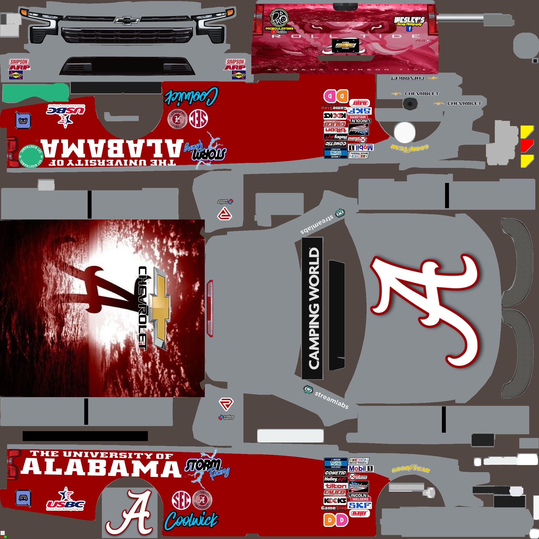 Preview of Chevrolet Silverado Truck 2019  Alabama Sim Stamp by Andrew Duffield2
