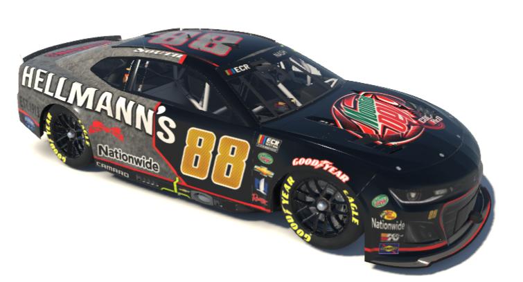 Preview of Mtn Dew Code Red test car Chevy Nxt Gen Template by Gary Nash3