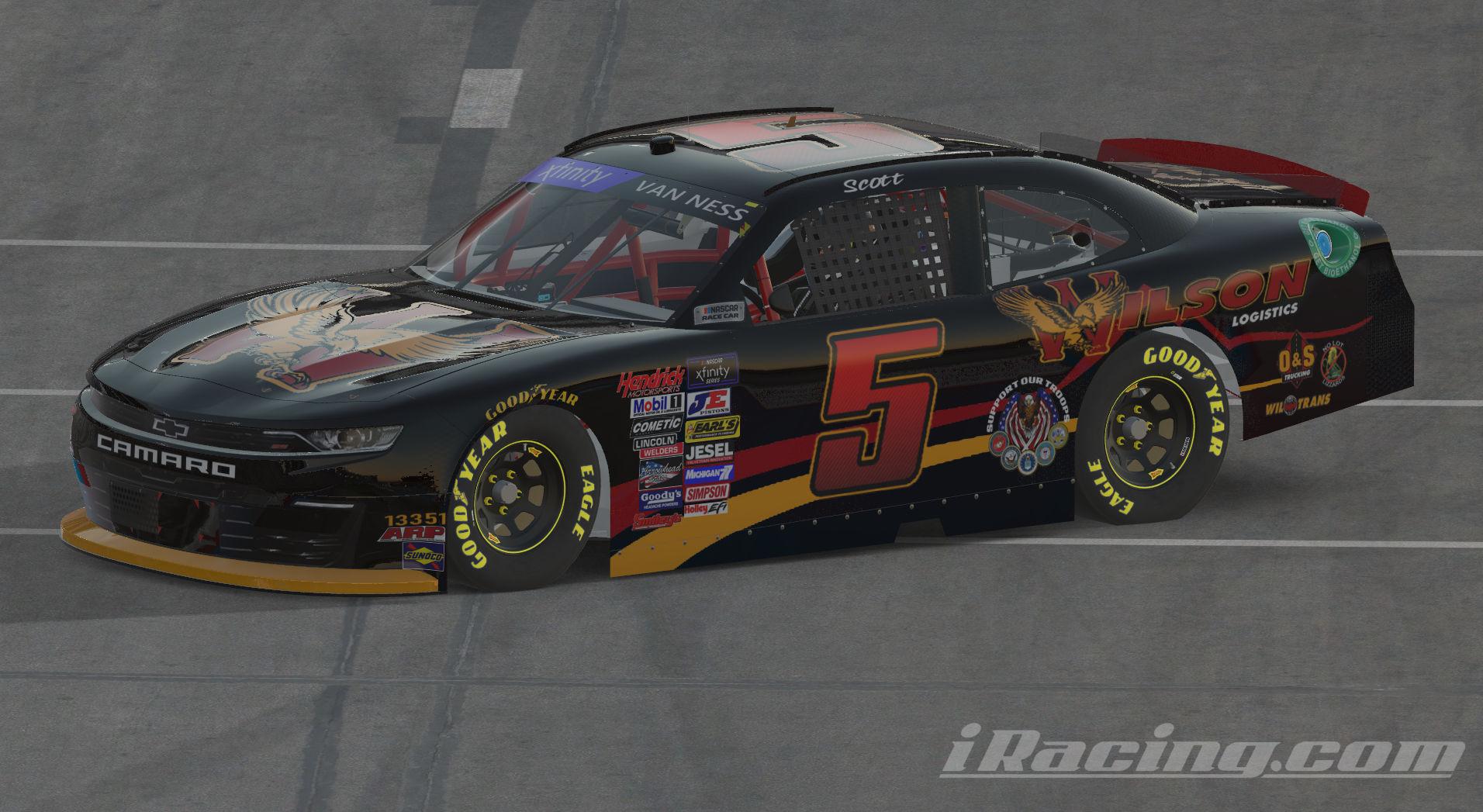 Preview of #5 WILSON LOGISTICS XFINITY Chevrolet Camaro by Scott Van Ness