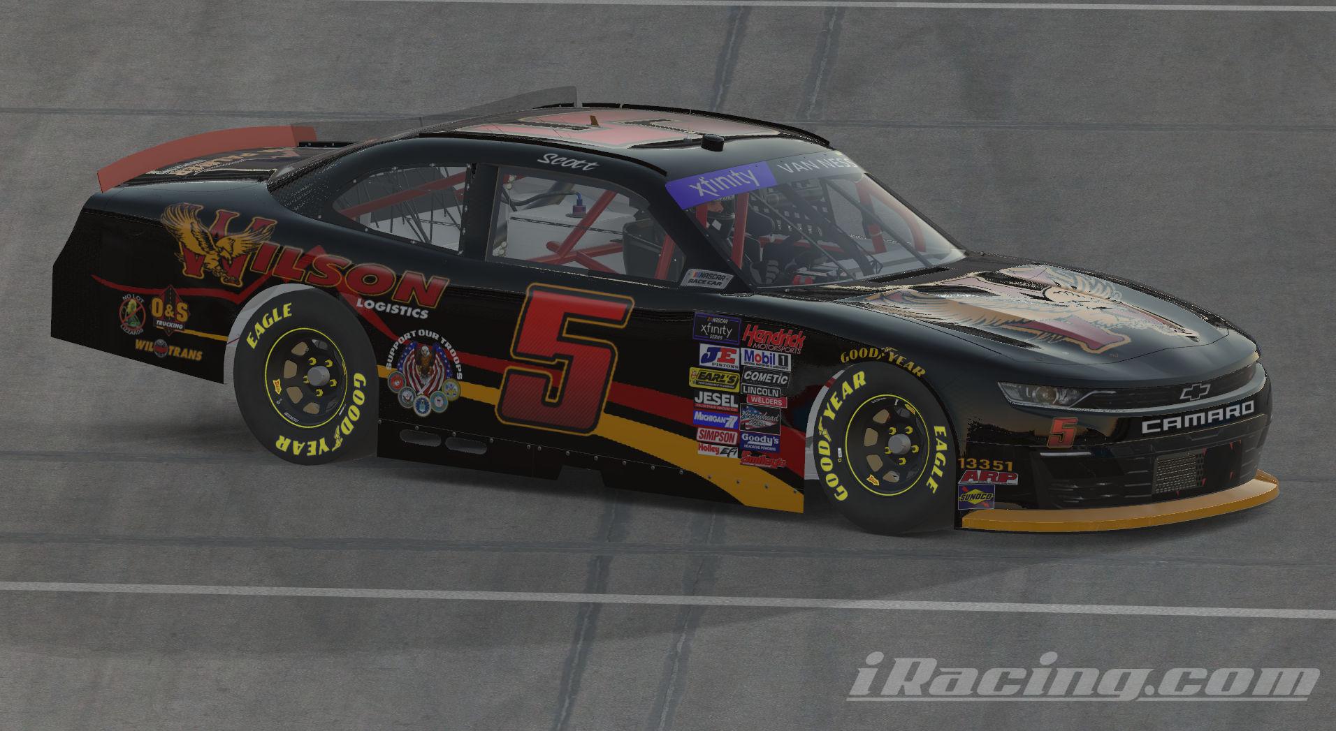 Preview of #5 WILSON LOGISTICS XFINITY Chevrolet Camaro by Scott Van Ness