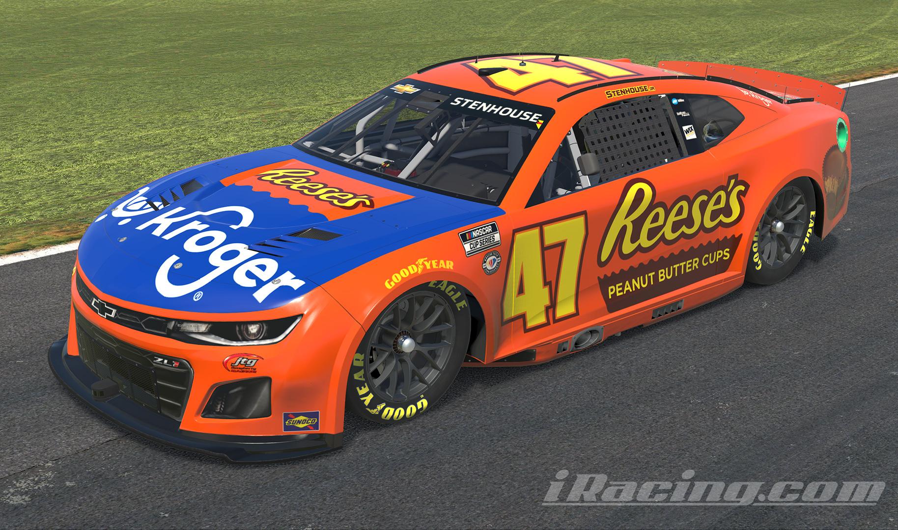 2023 47 Ricky Stenhouse Jr Kroger Reeses Camaro by Michael