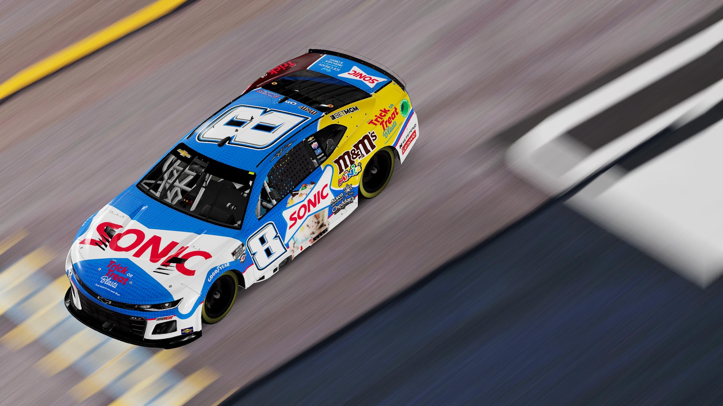 Preview of Kyle Busch 2023 Sonic Trick Or Treat Blast Concept Chevrolet Camaro (No Numbers) by Aledam Contreras