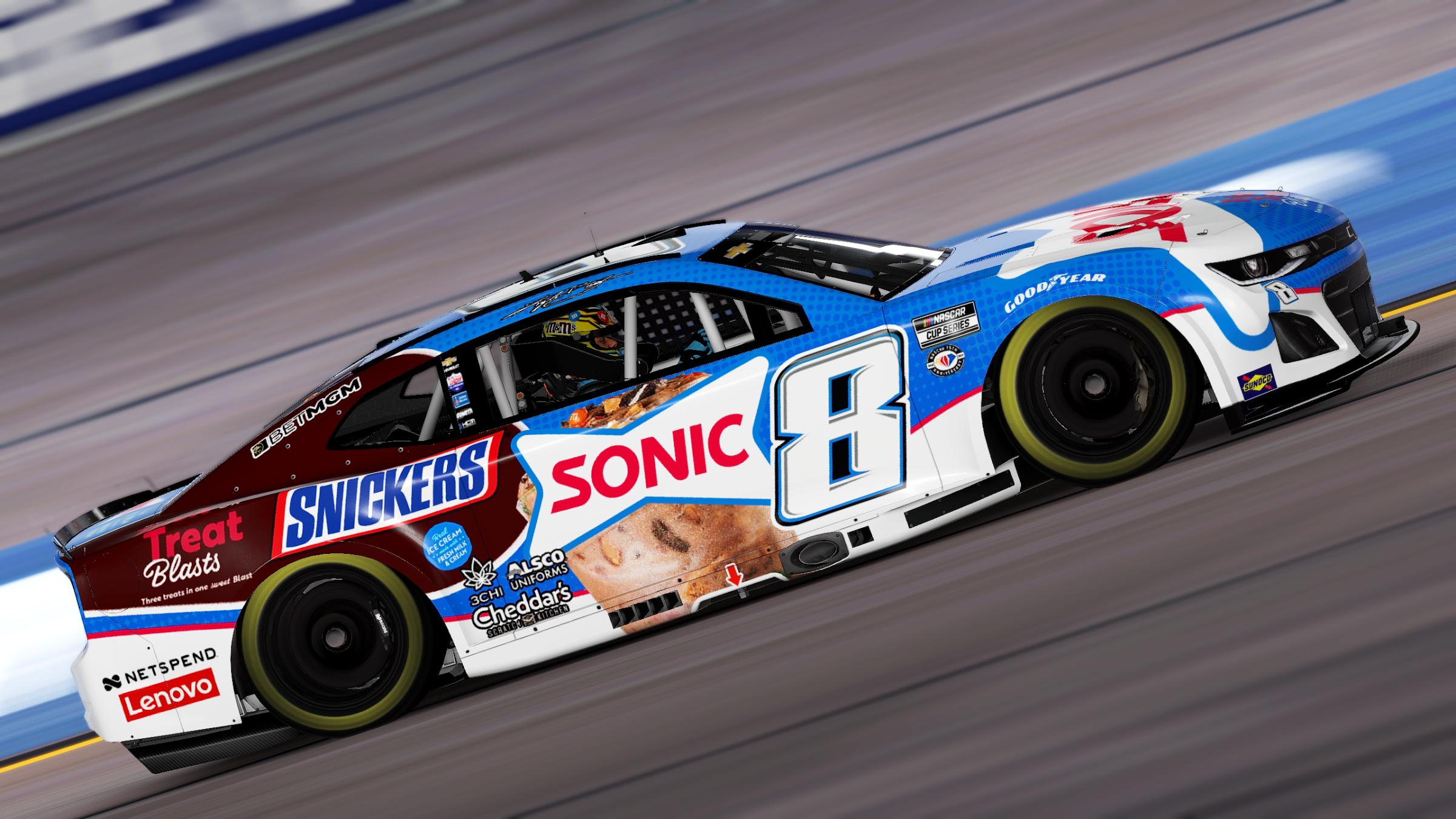 Preview of Kyle Busch 2023 Sonic Trick Or Treat Blast Concept Chevrolet Camaro (No Numbers) by Aledam Contreras