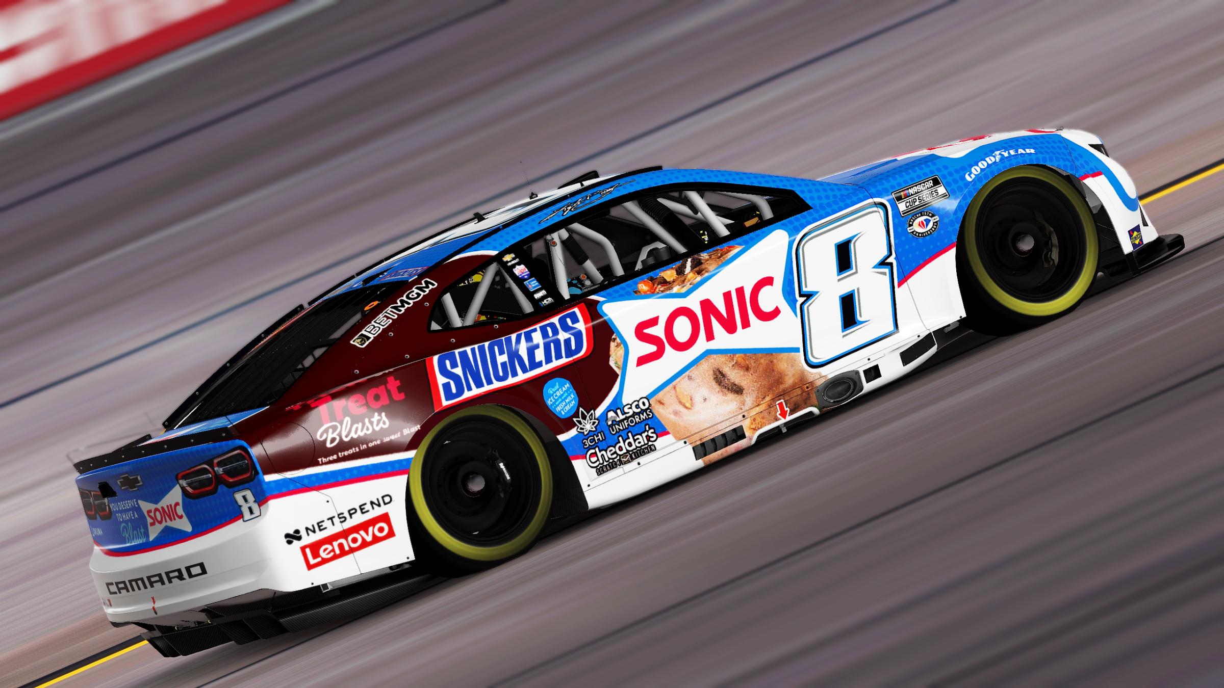Preview of Kyle Busch 2023 Sonic Trick Or Treat Blast Concept Chevrolet Camaro (No Numbers) by Aledam Contreras