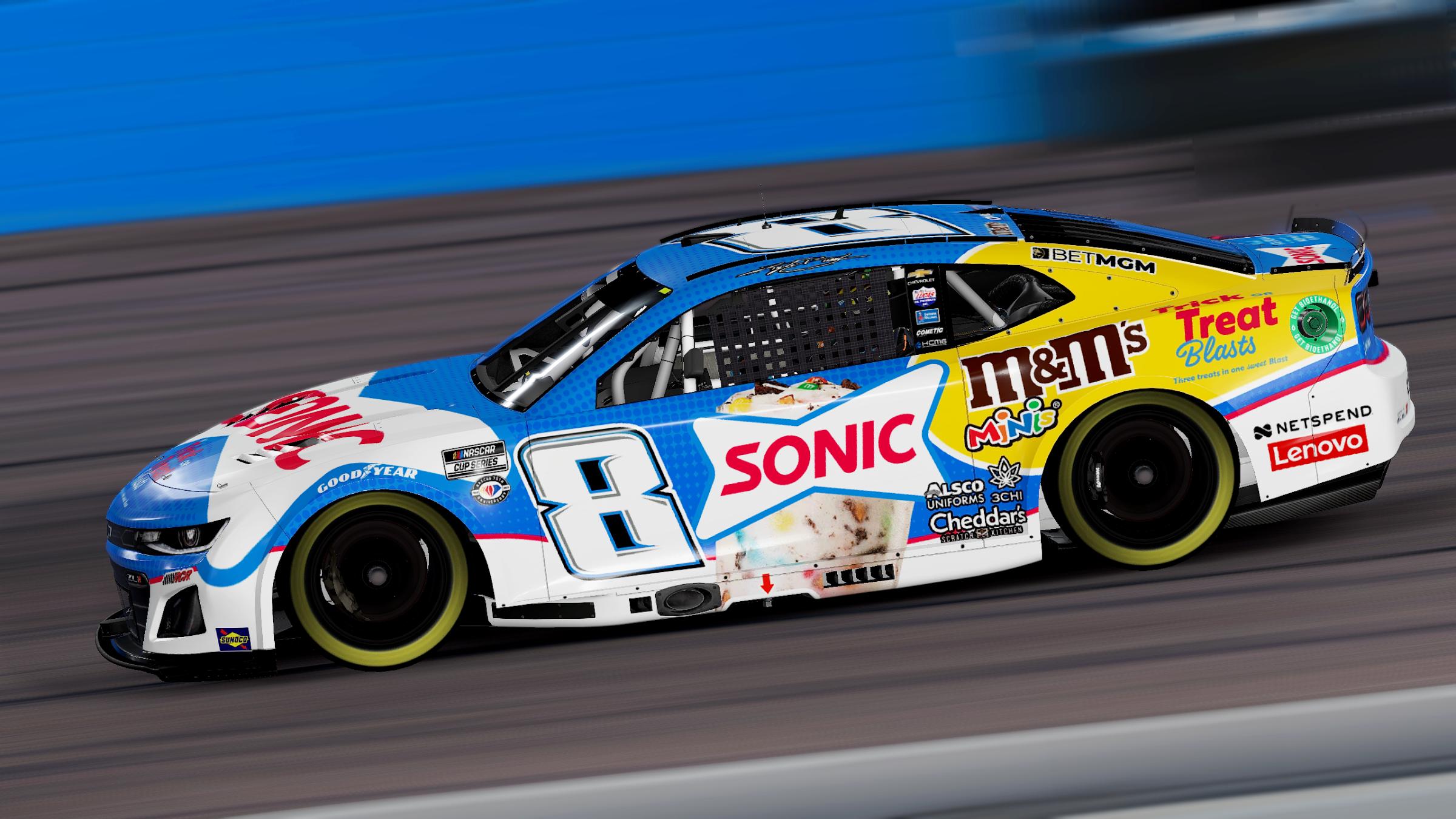 Kyle Busch 2023 Sonic Trick Or Treat Blast Concept Chevrolet Camaro (No