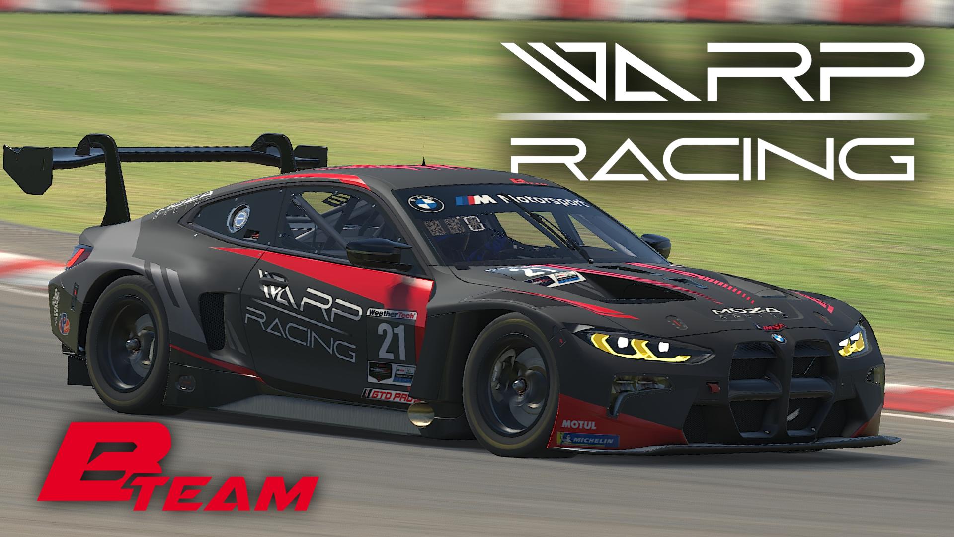 Warp Racing BMW M4 GT3 [B-Team] by Max Montaño - Trading Paints
