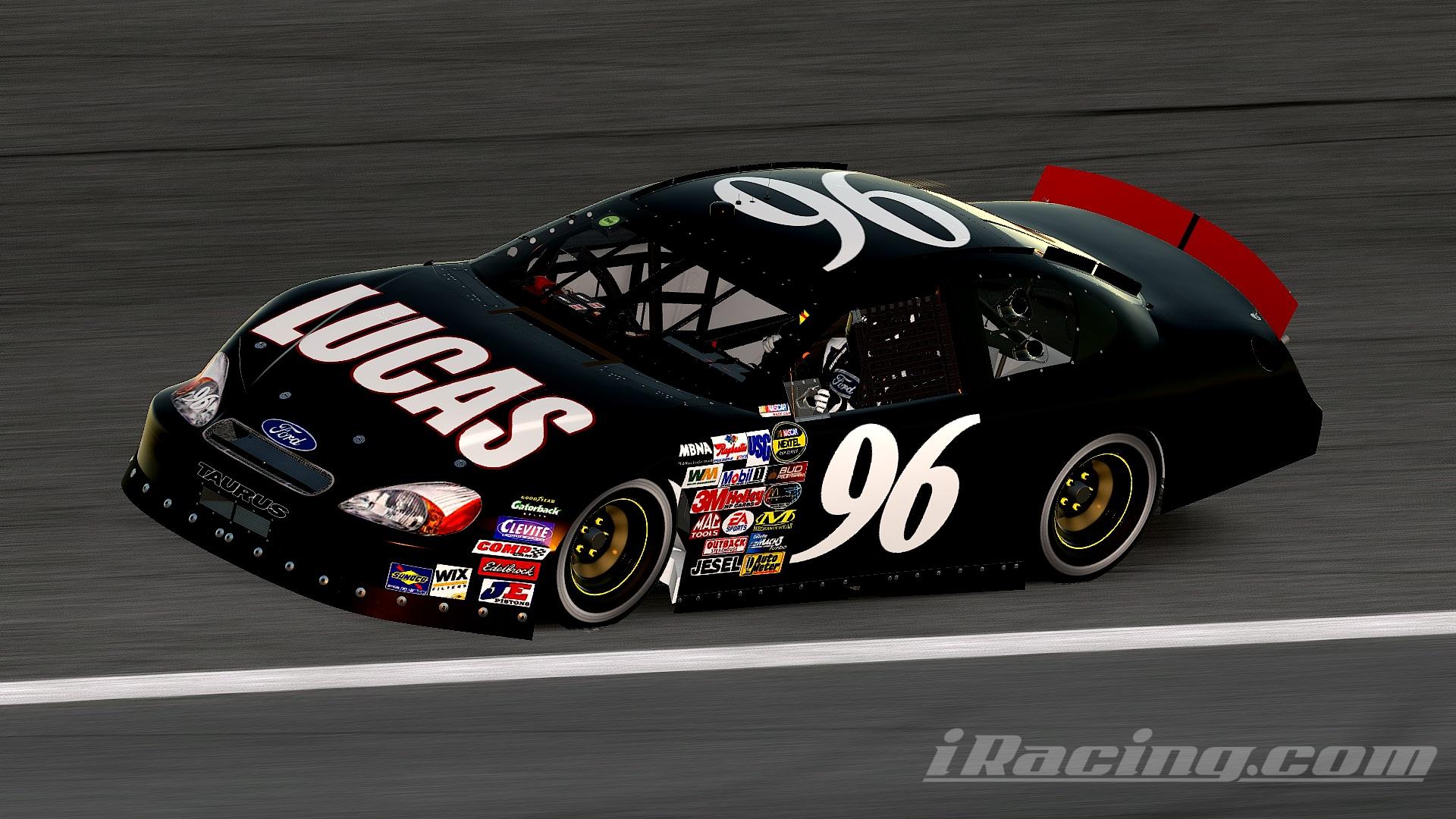 Preview of #96 Larry Gunselman 2004 Lucas Oil Ford Taurus Sim Stamped Number by Christian Budd