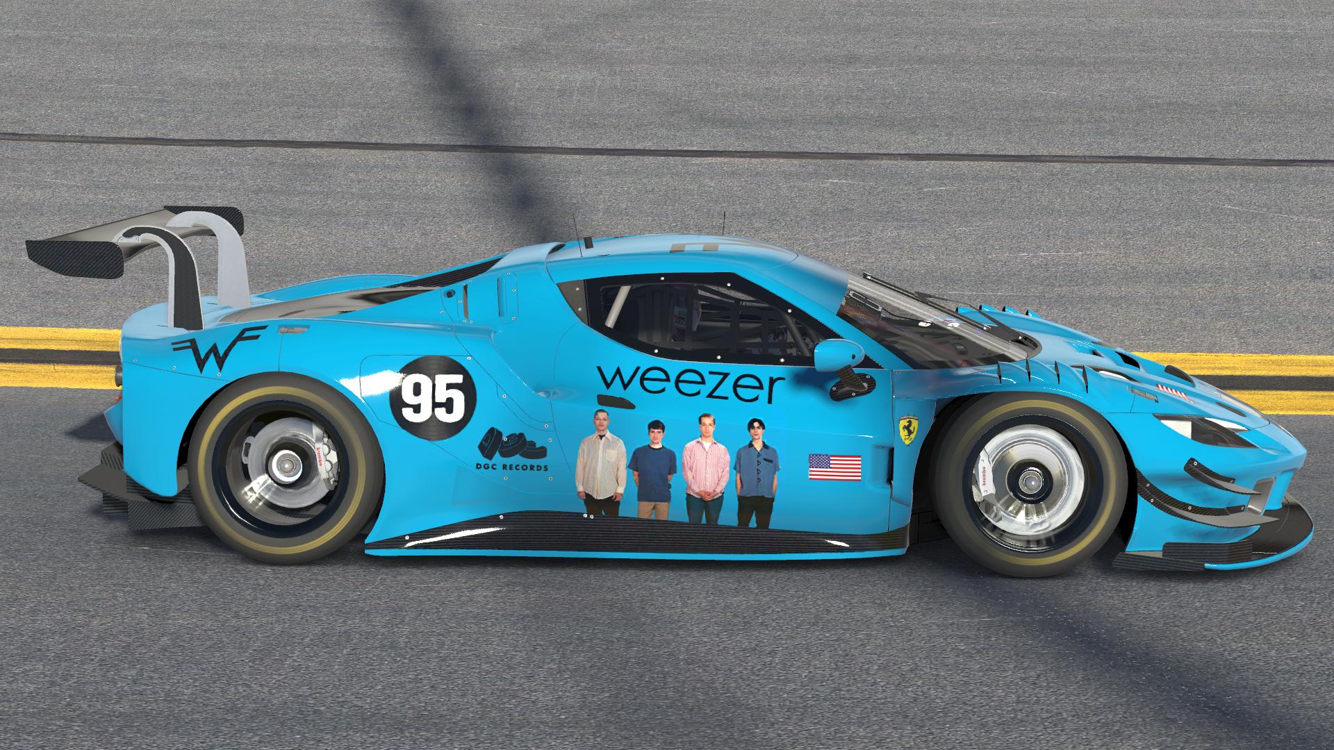 Preview of Weezer Blue Album Ferrari 296 GT3 by Jasper De Jong